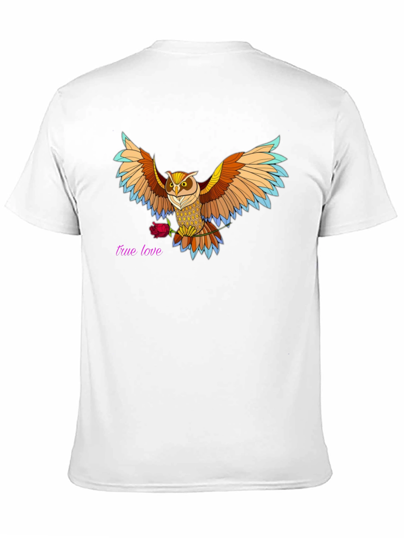 Owl & Rose Graphic Tee - True Love Design