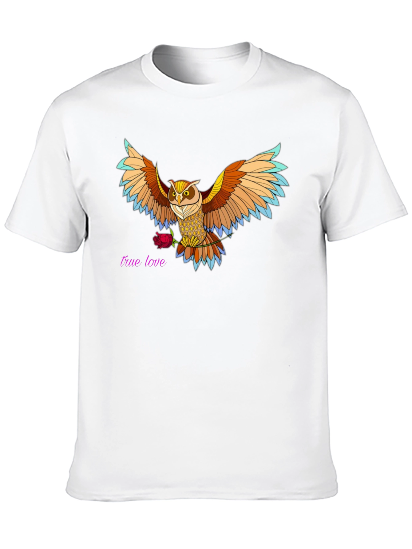 Owl & Rose Graphic Tee - True Love Design