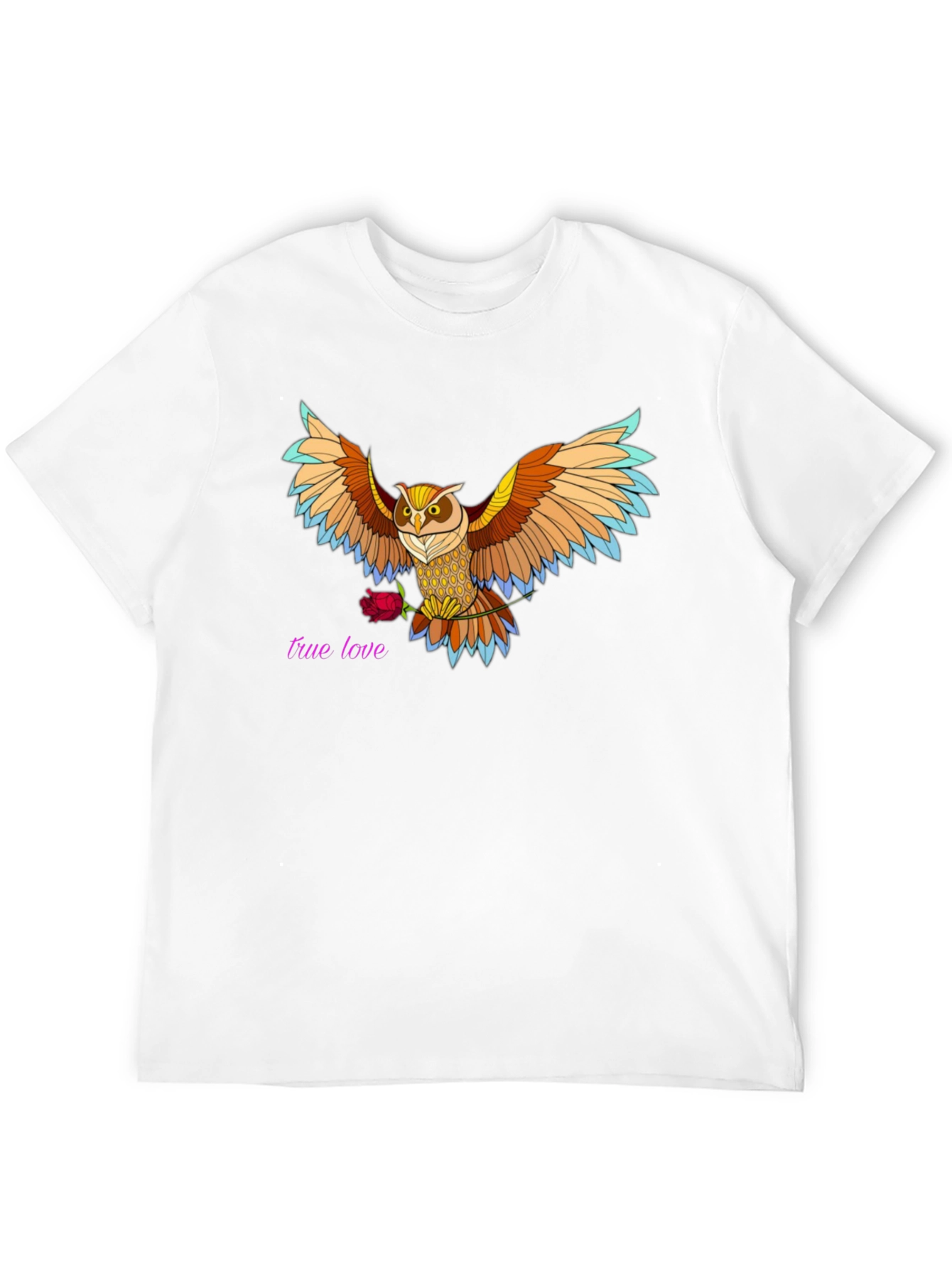 Owl & Rose Graphic Tee - True Love Design