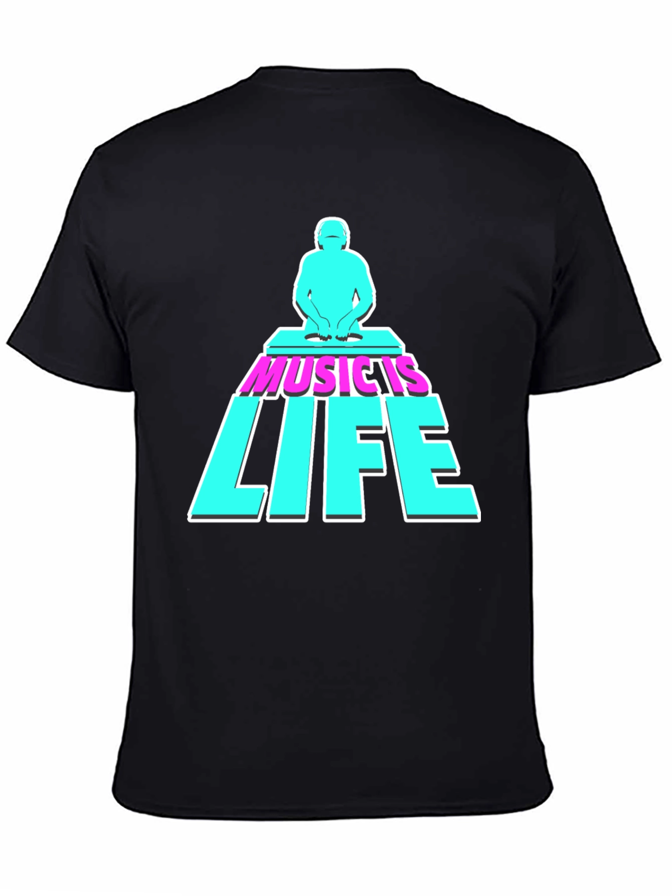 Music is Life DJ Graphic Tee