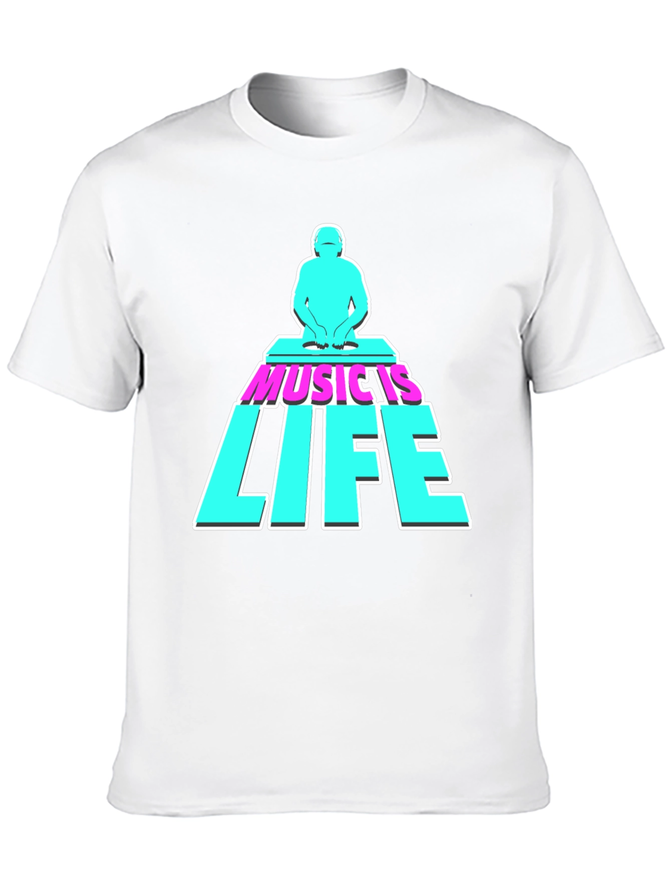 Music is Life DJ Graphic Tee