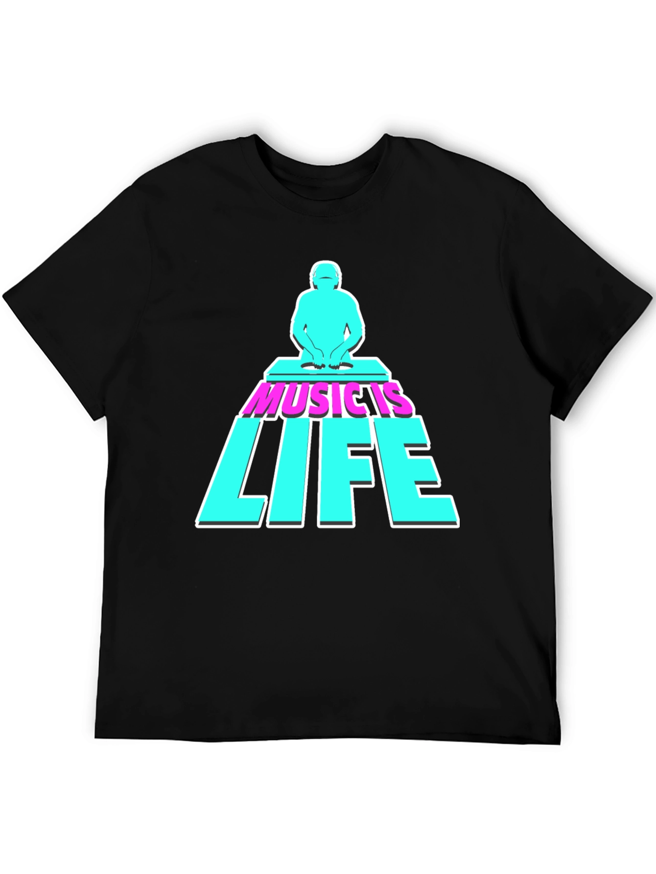 Music is Life DJ Graphic Tee