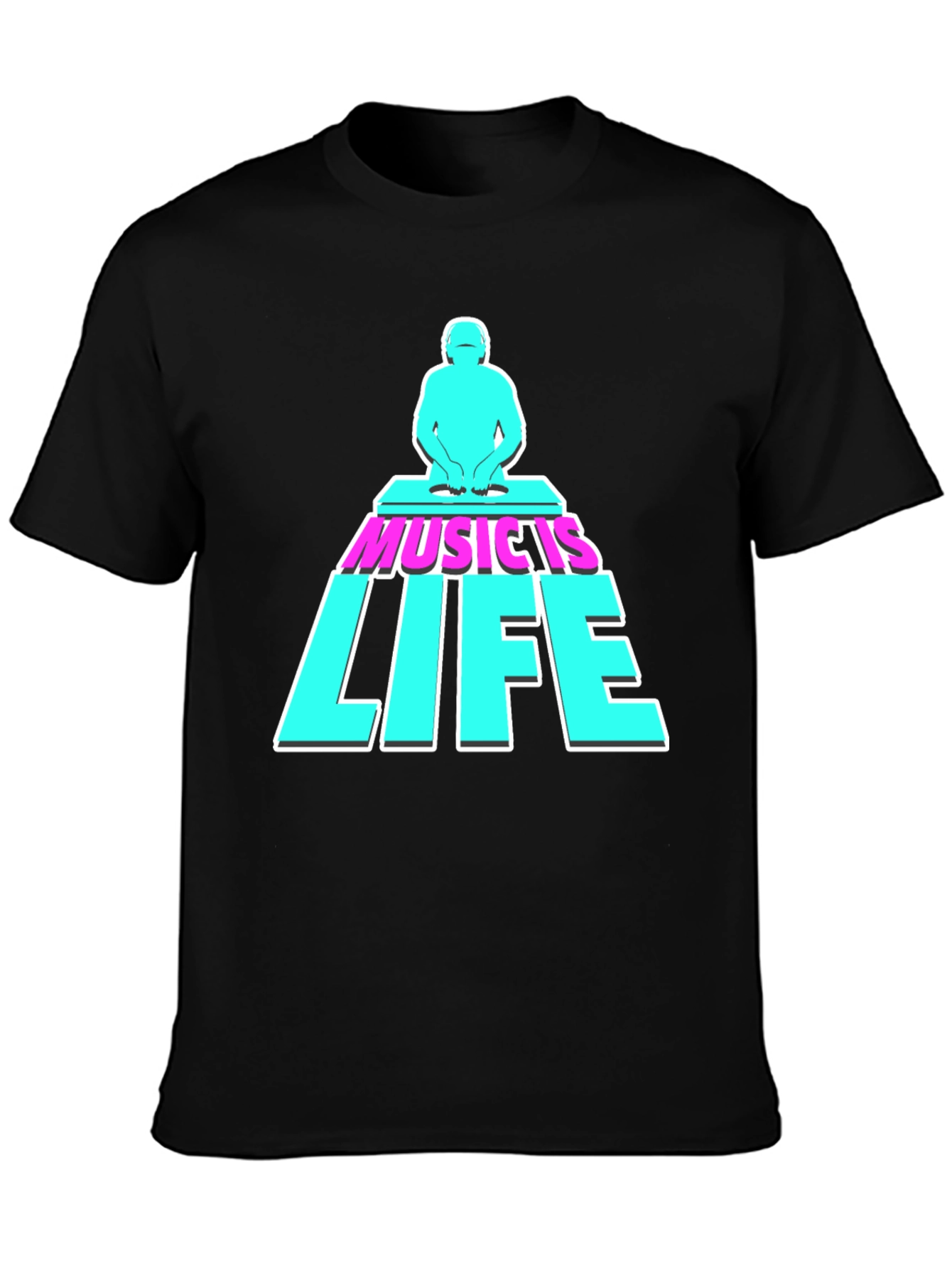 Music is Life DJ Graphic Tee