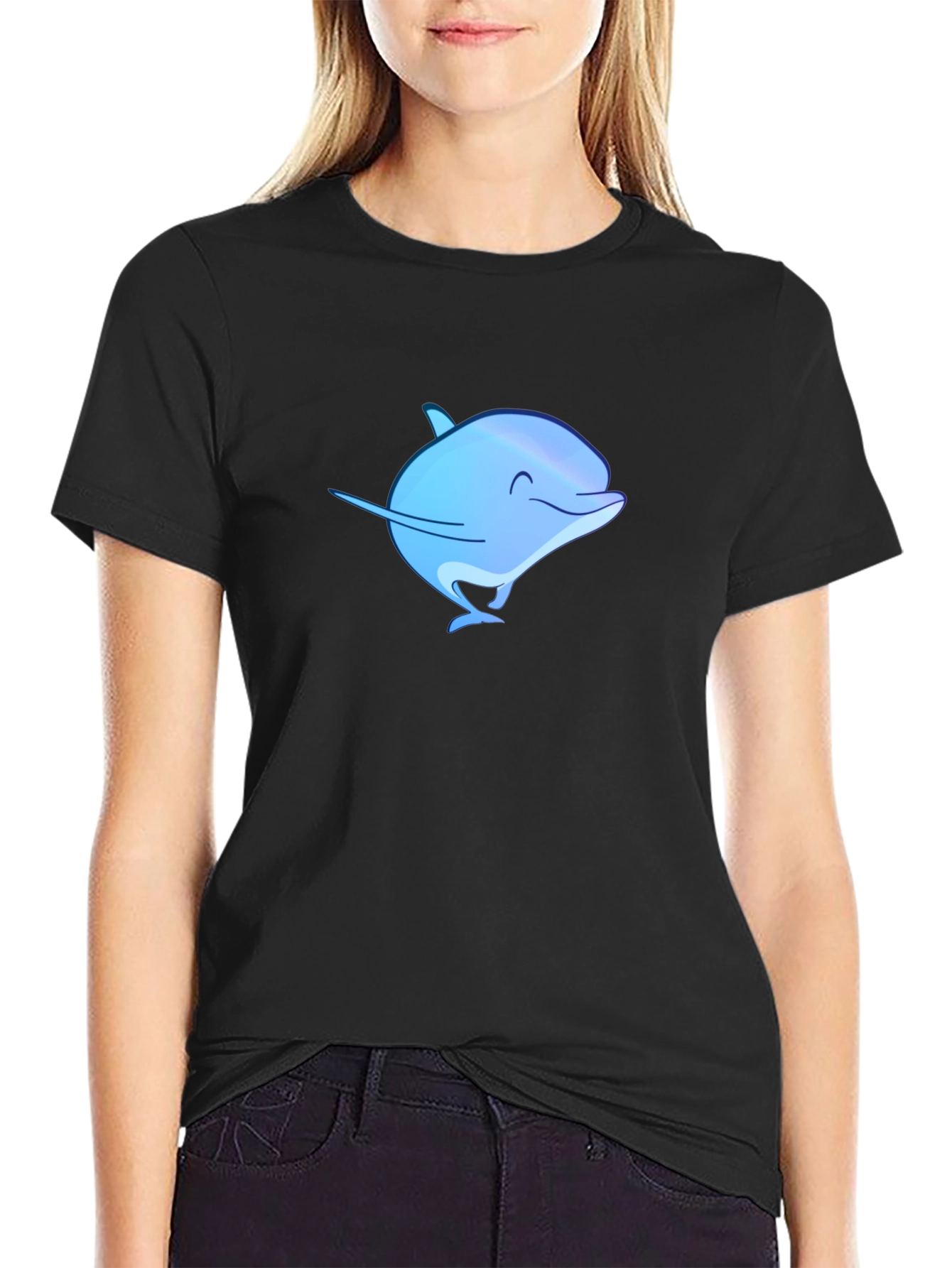 Blue Dolphin Graphic T-Shirt - Casual Comfort