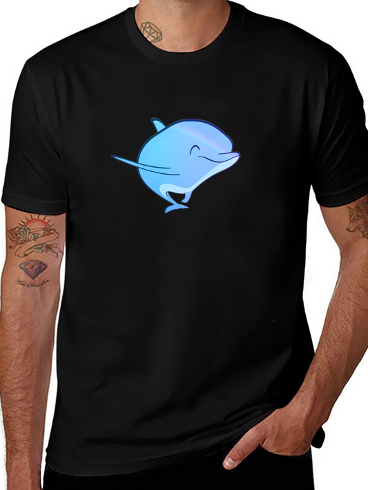 Blue Dolphin Graphic T-Shirt - Casual Comfort