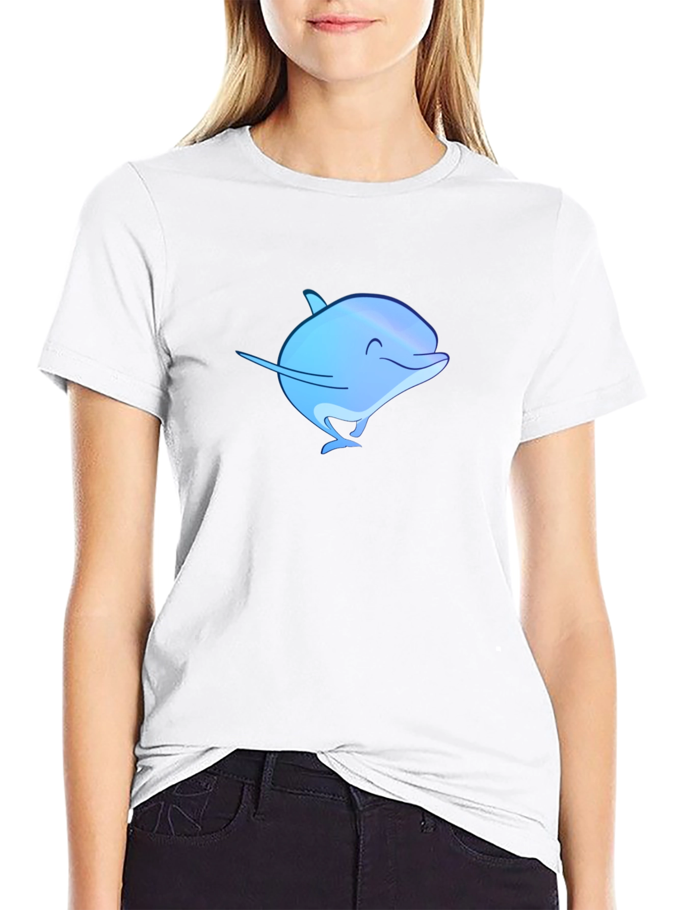 Blue Dolphin Graphic T-Shirt - Casual Comfort