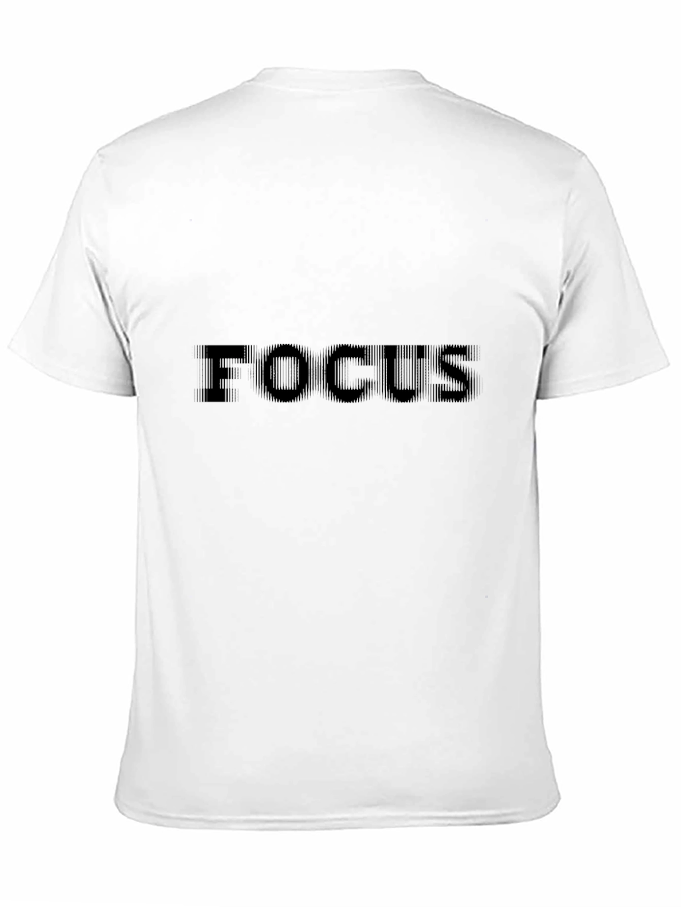 Mens Focus Graphic Print Black T-Shirt