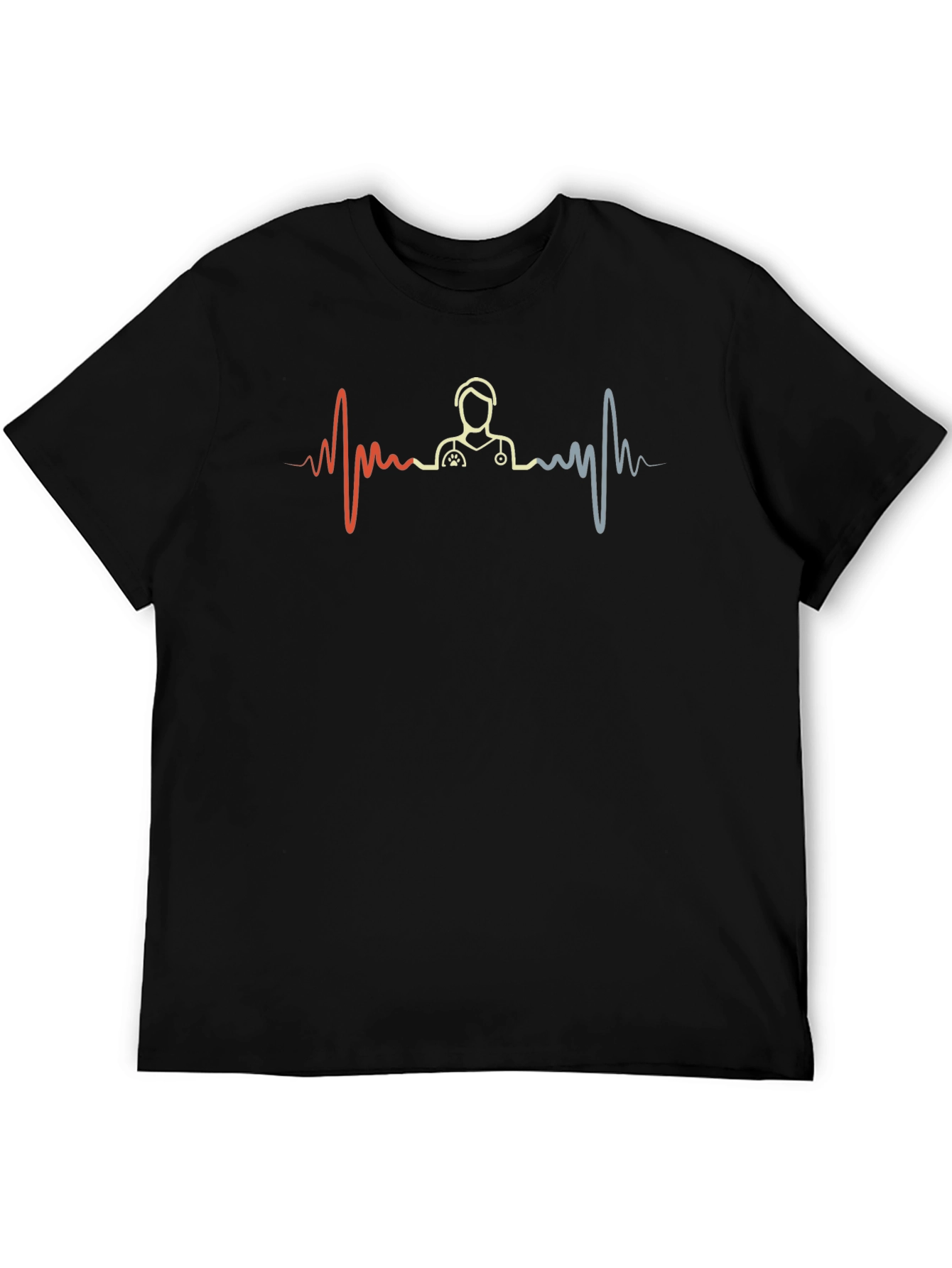 Vet Tech Heartbeat T-Shirt - Animal Lover Tee
