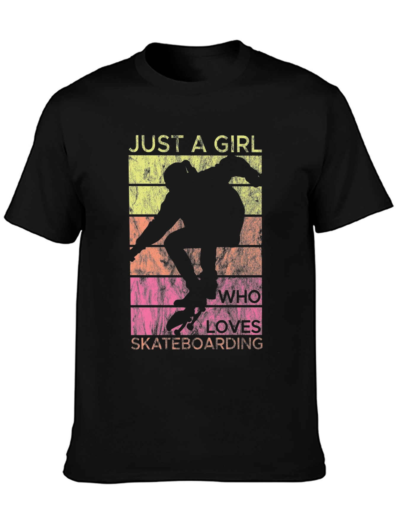 Just A Girl Who Loves Skateboarding T-Shirt