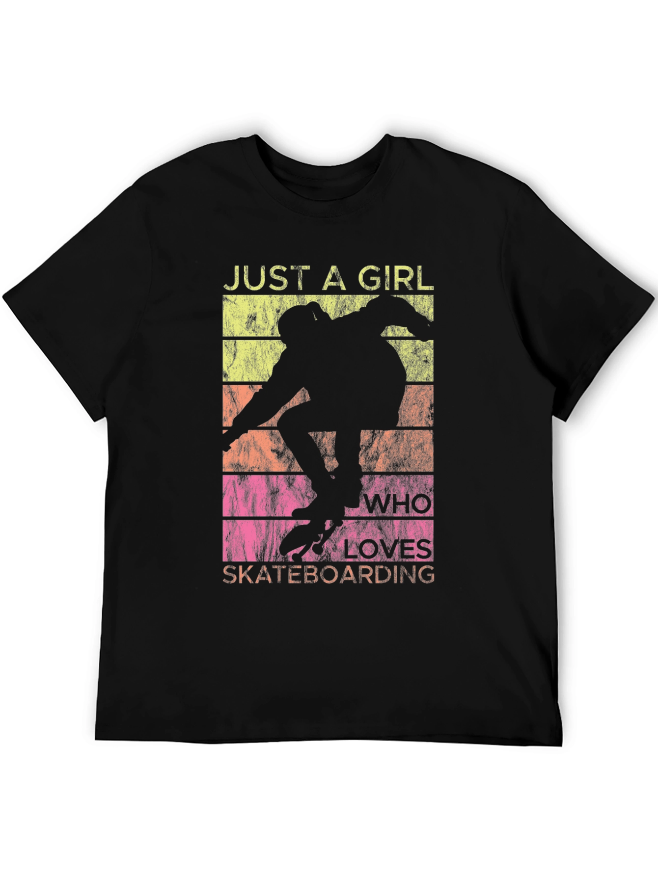 Just A Girl Who Loves Skateboarding T-Shirt