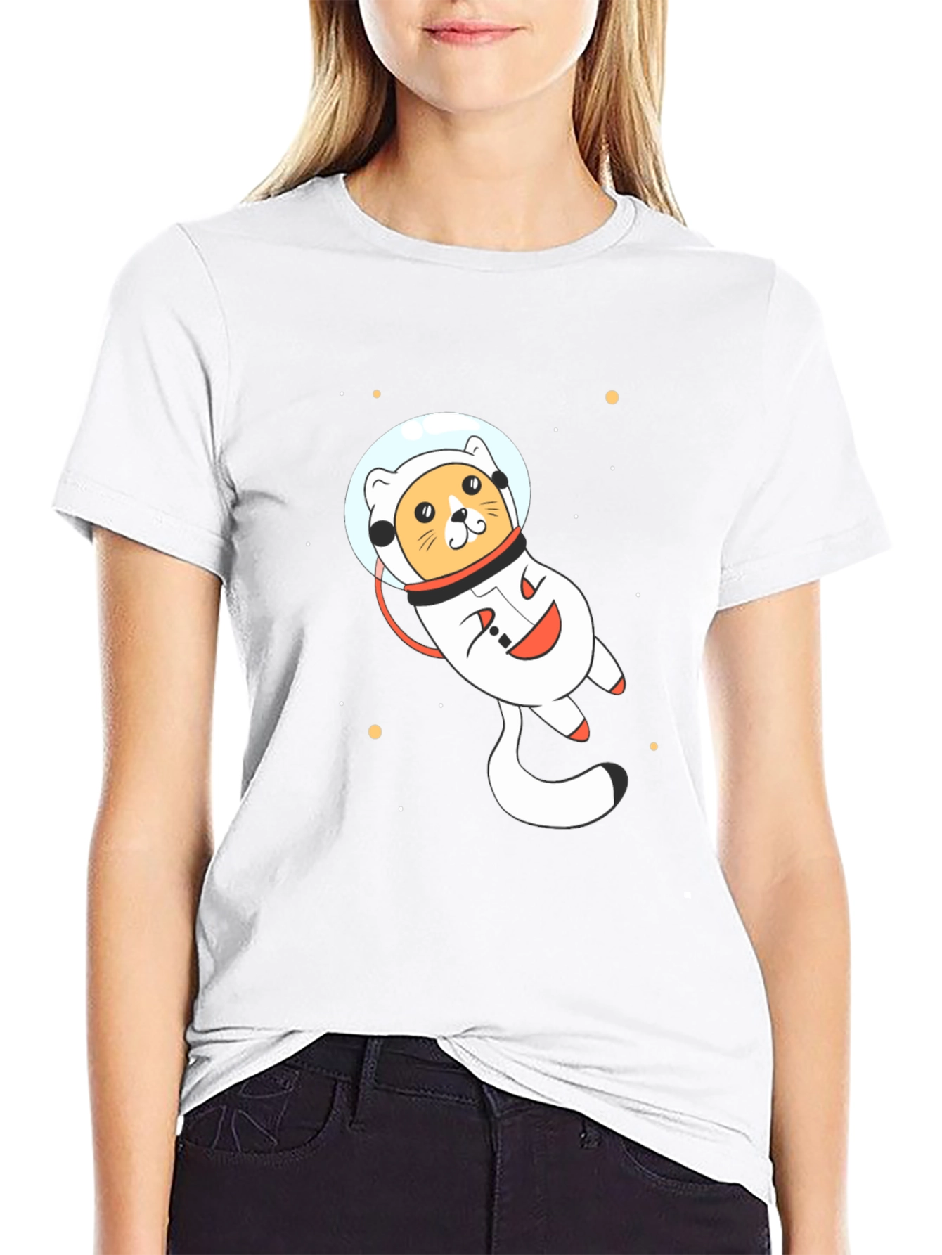 Astronaut Cat T-Shirt - Space Adventure Tee