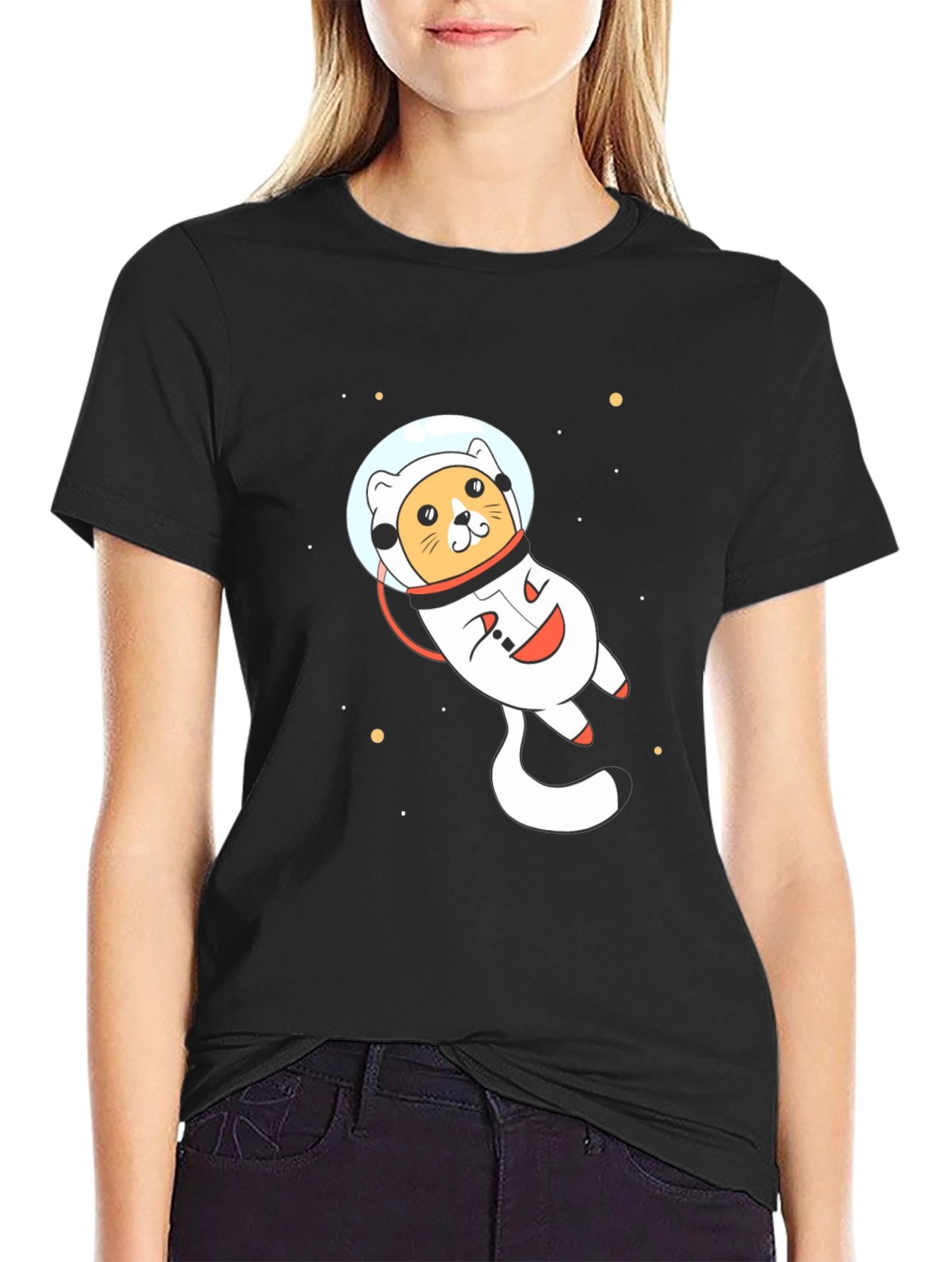 Astronaut Cat T-Shirt - Space Adventure Tee