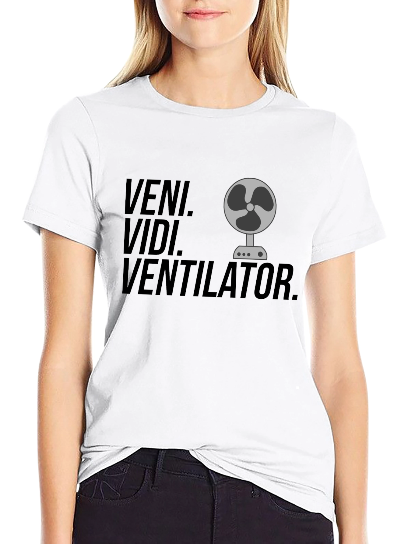 Veni Vidi Ventilator Black T-Shirt