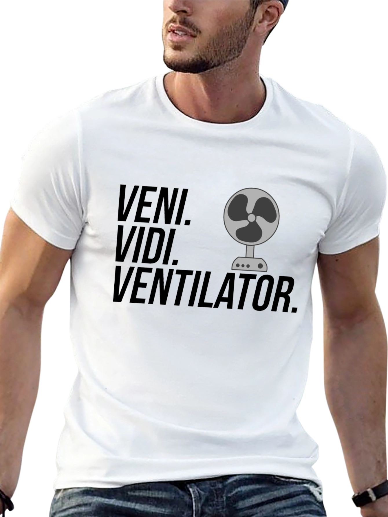 Veni Vidi Ventilator Black T-Shirt