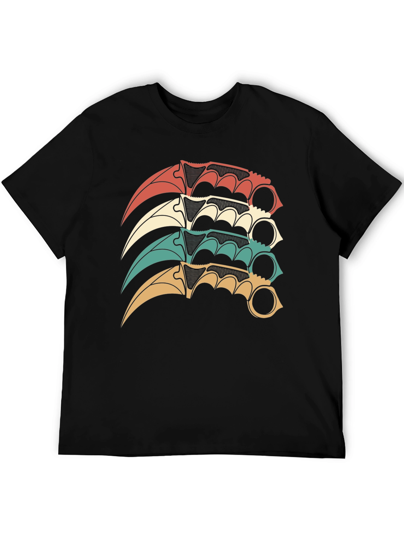Karambit Stack Graphic T-Shirt - Black