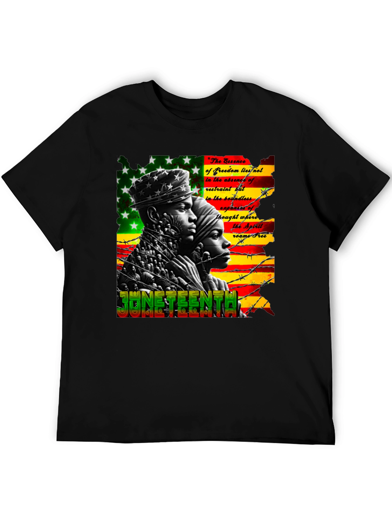Juneteenth Freedom Essence Graphic T-Shirt