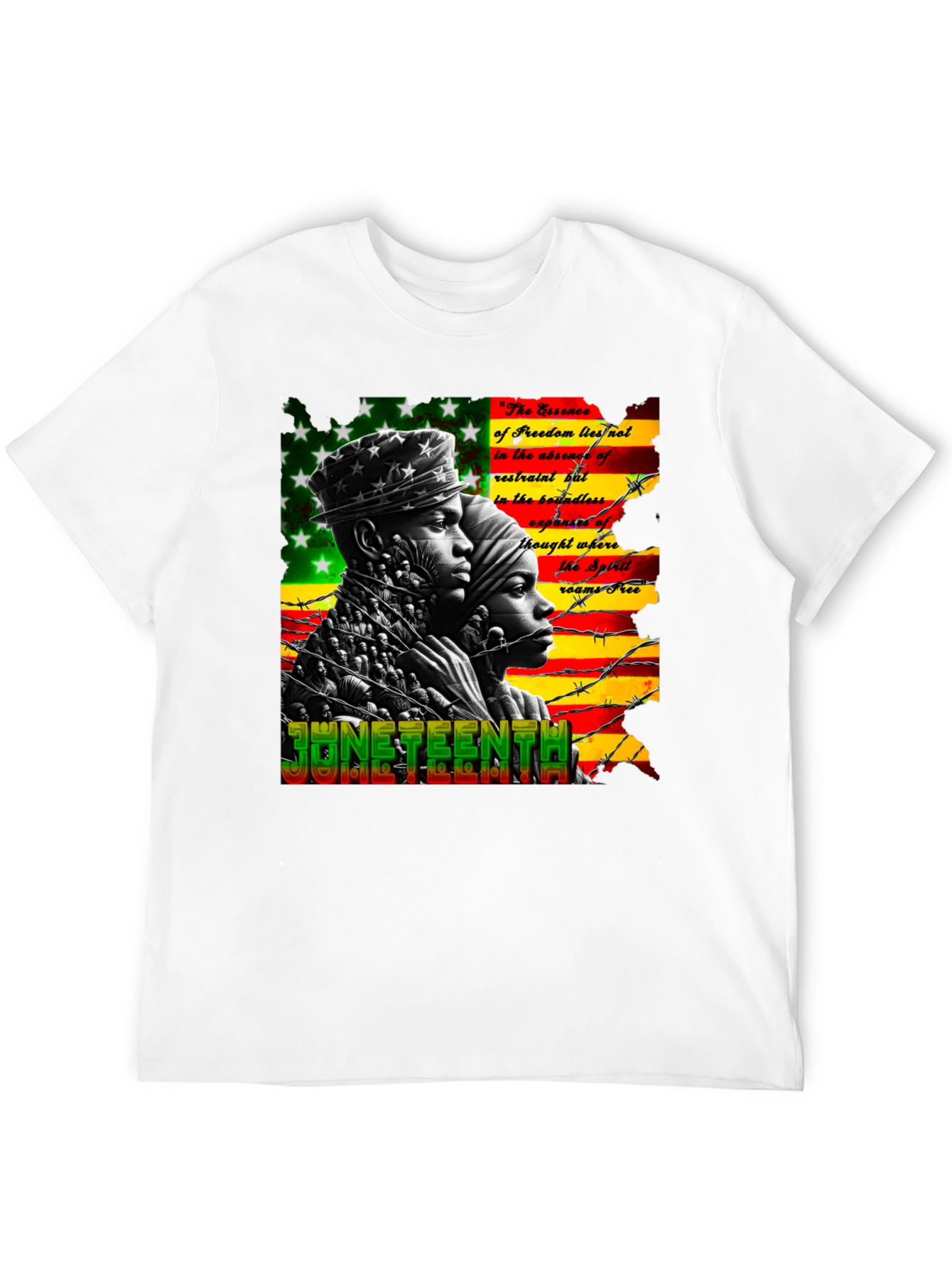 Juneteenth Freedom Essence Graphic T-Shirt