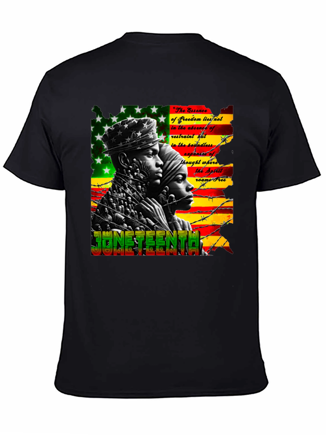 Juneteenth Freedom Essence Graphic T-Shirt