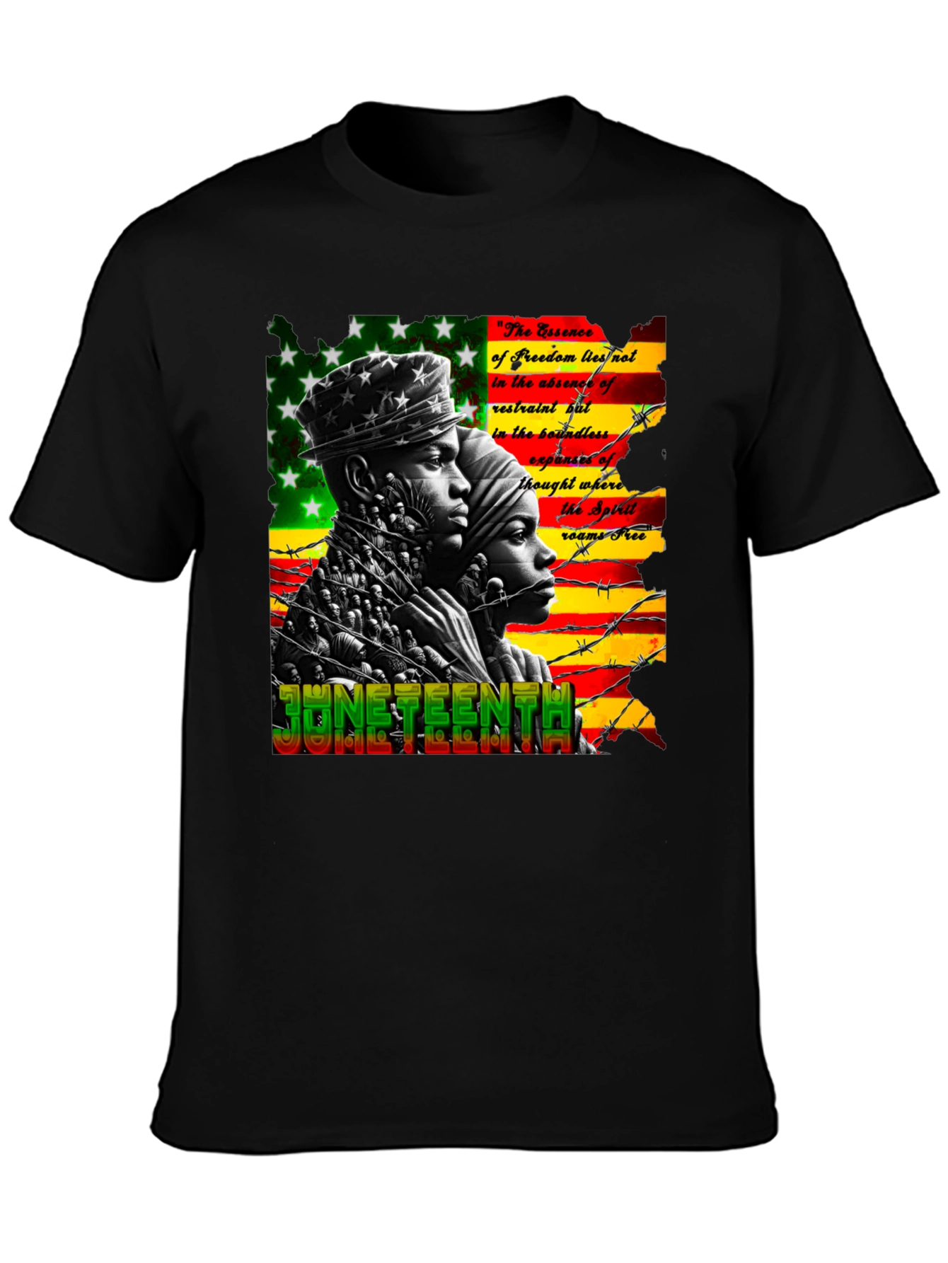 Juneteenth Freedom Essence Graphic T-Shirt