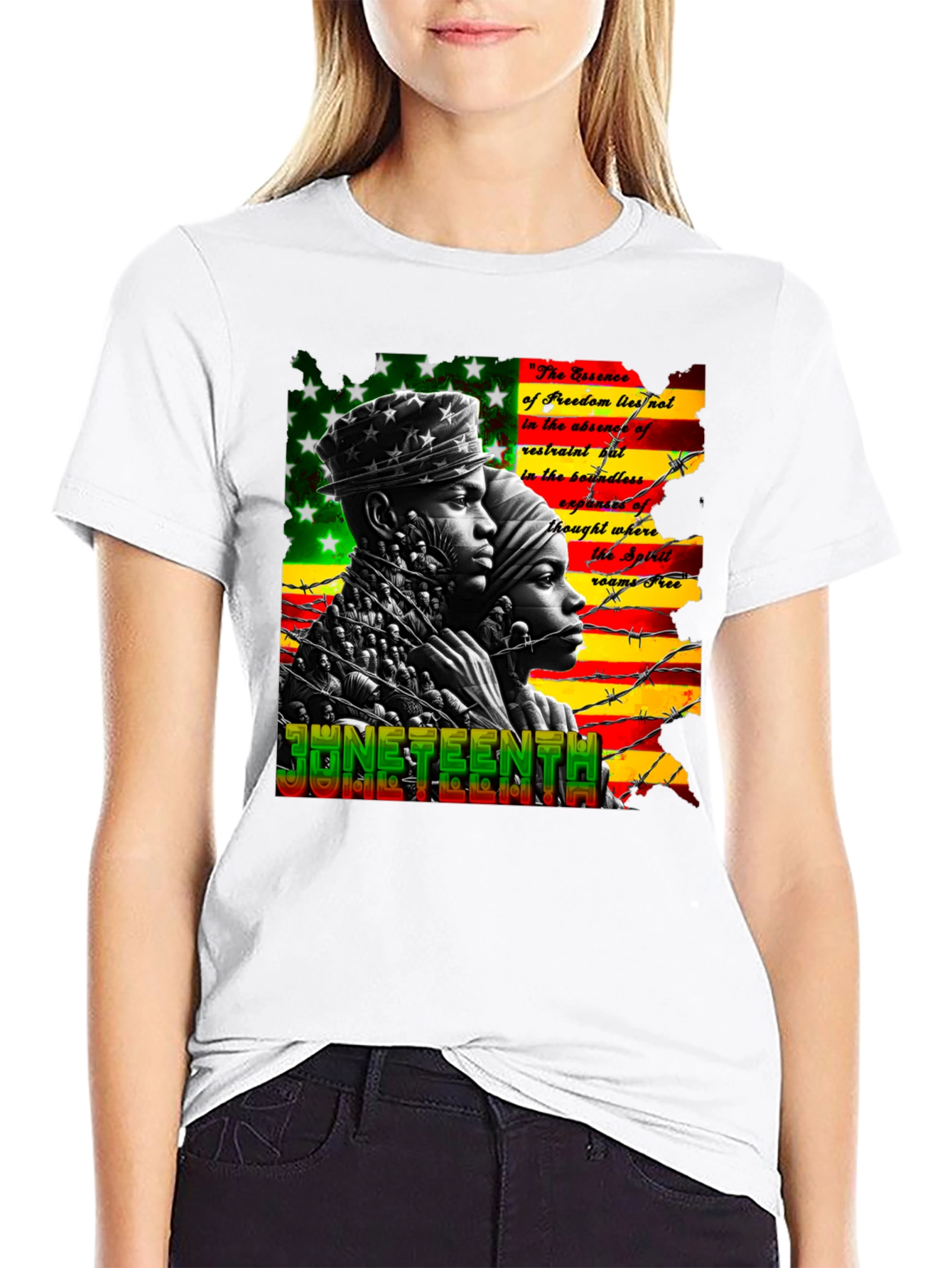Juneteenth Freedom Essence Graphic T-Shirt