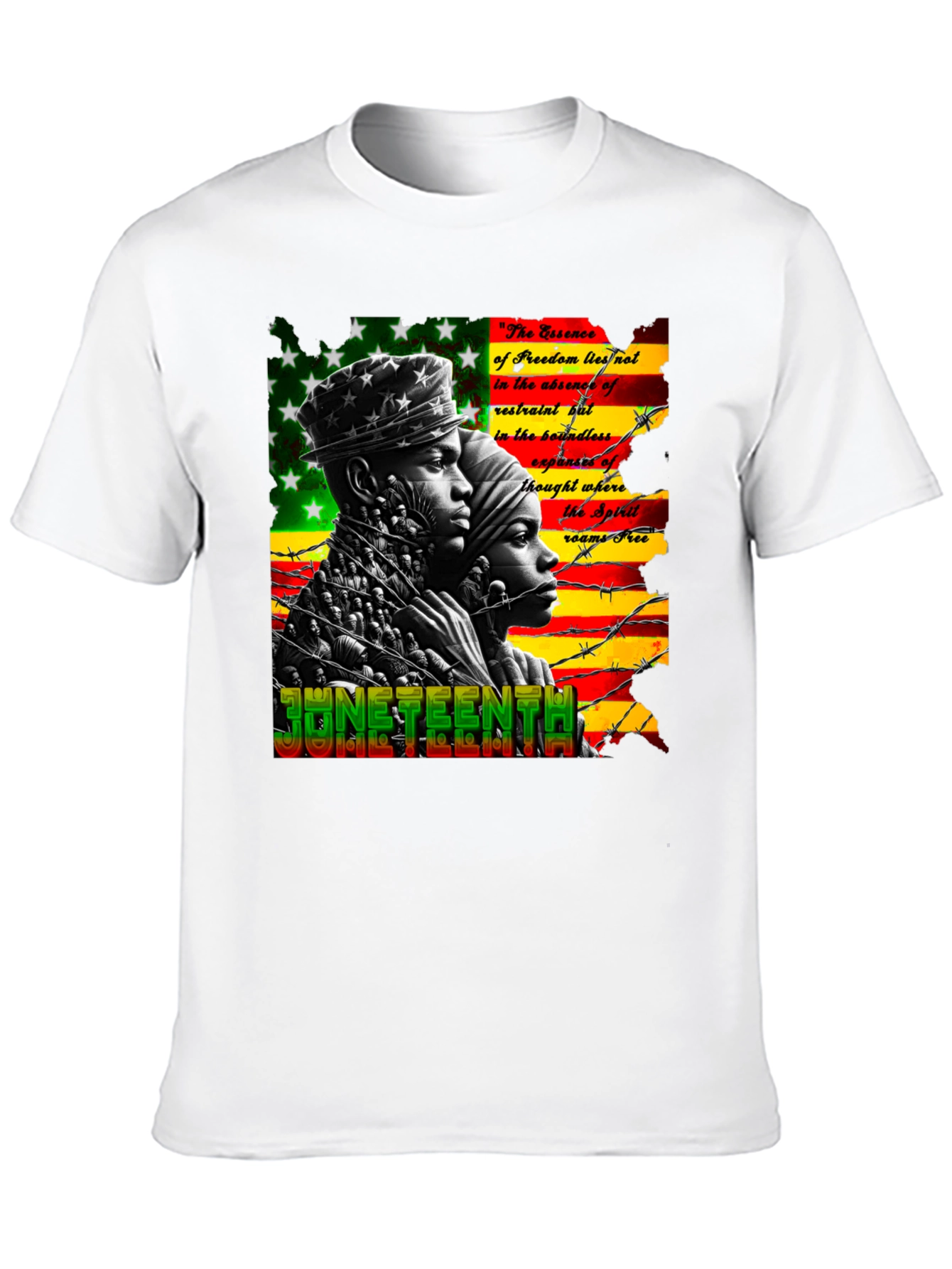 Juneteenth Freedom Essence Graphic T-Shirt