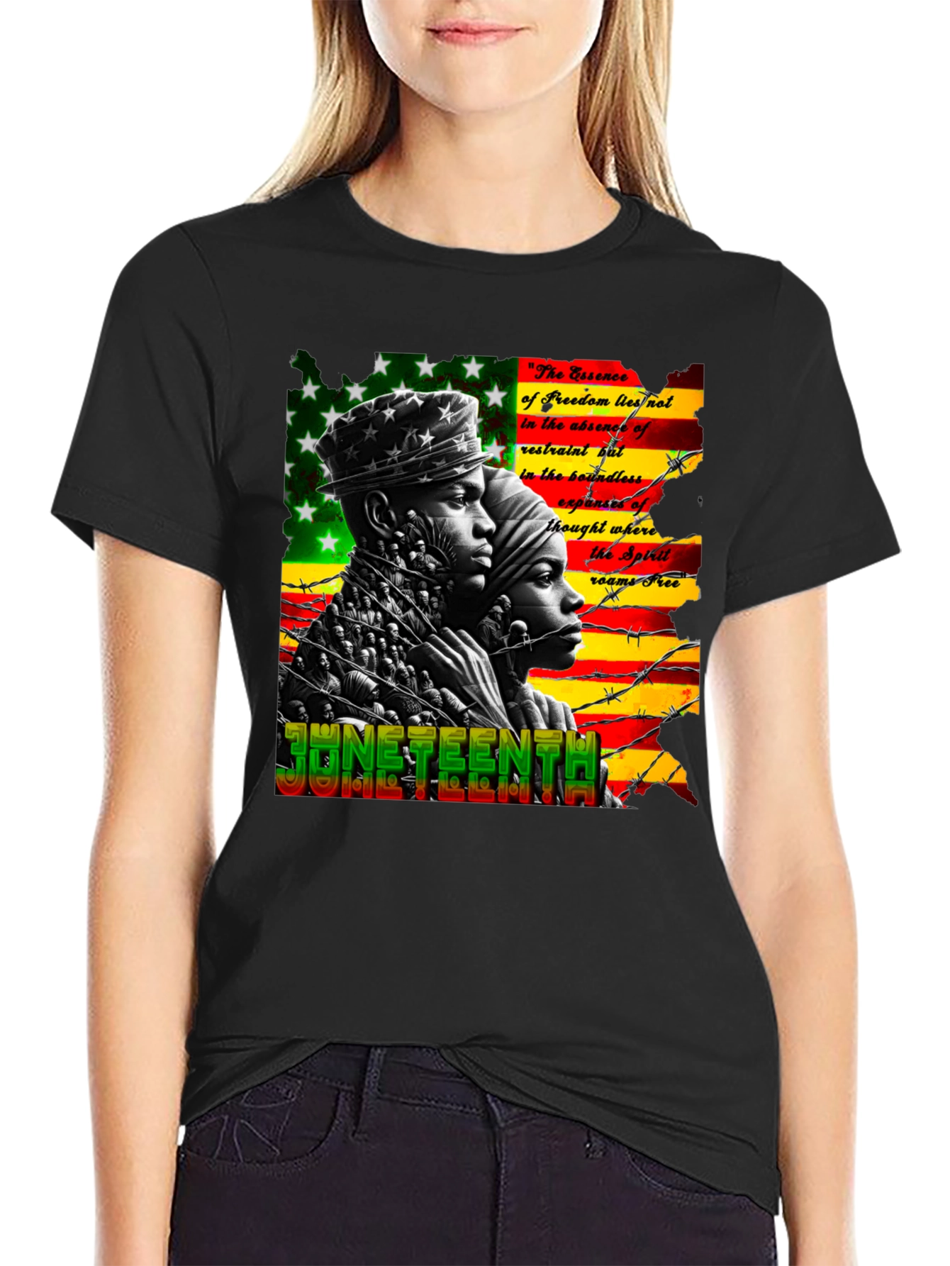 Juneteenth Freedom Essence Graphic T-Shirt