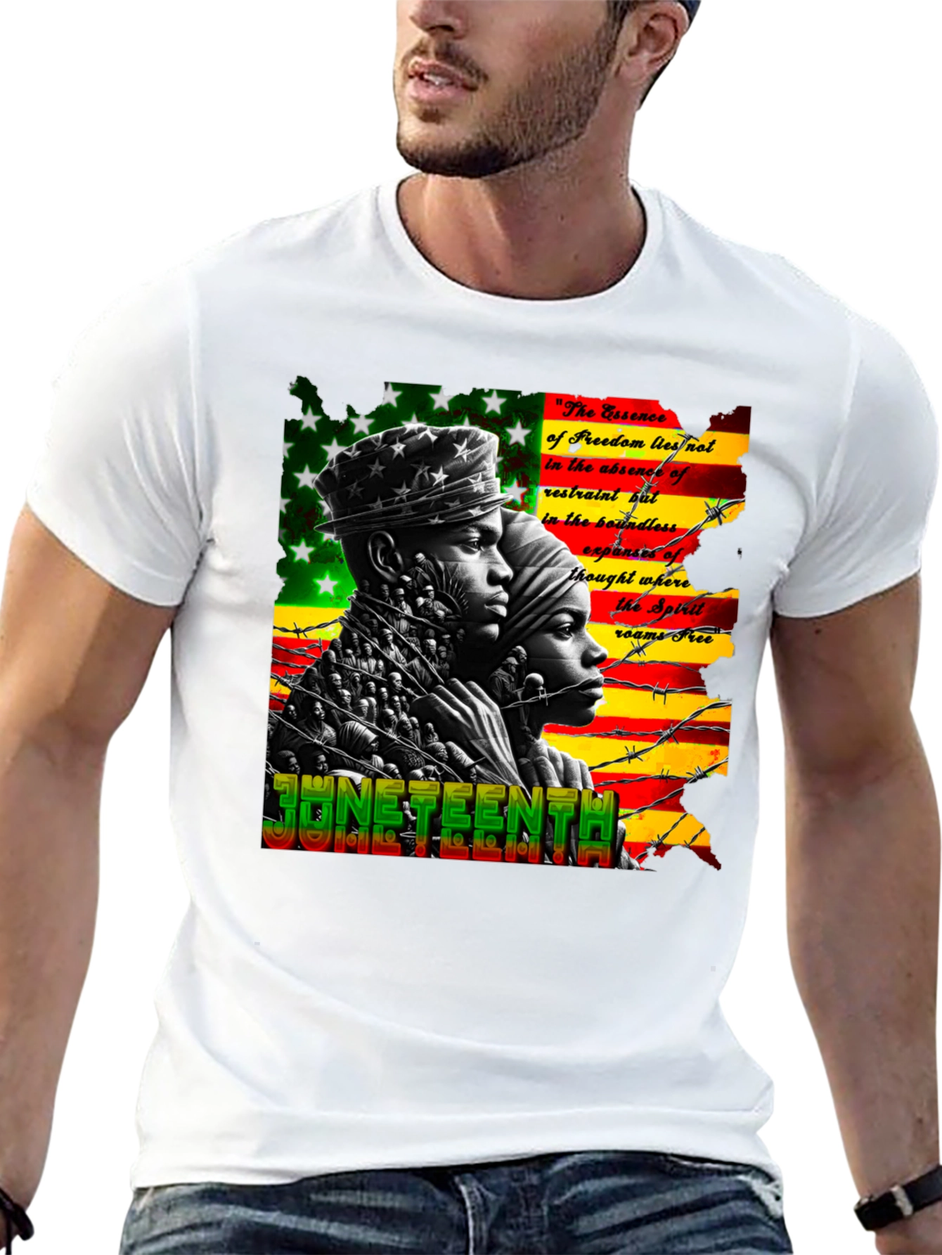 Juneteenth Freedom Essence Graphic T-Shirt