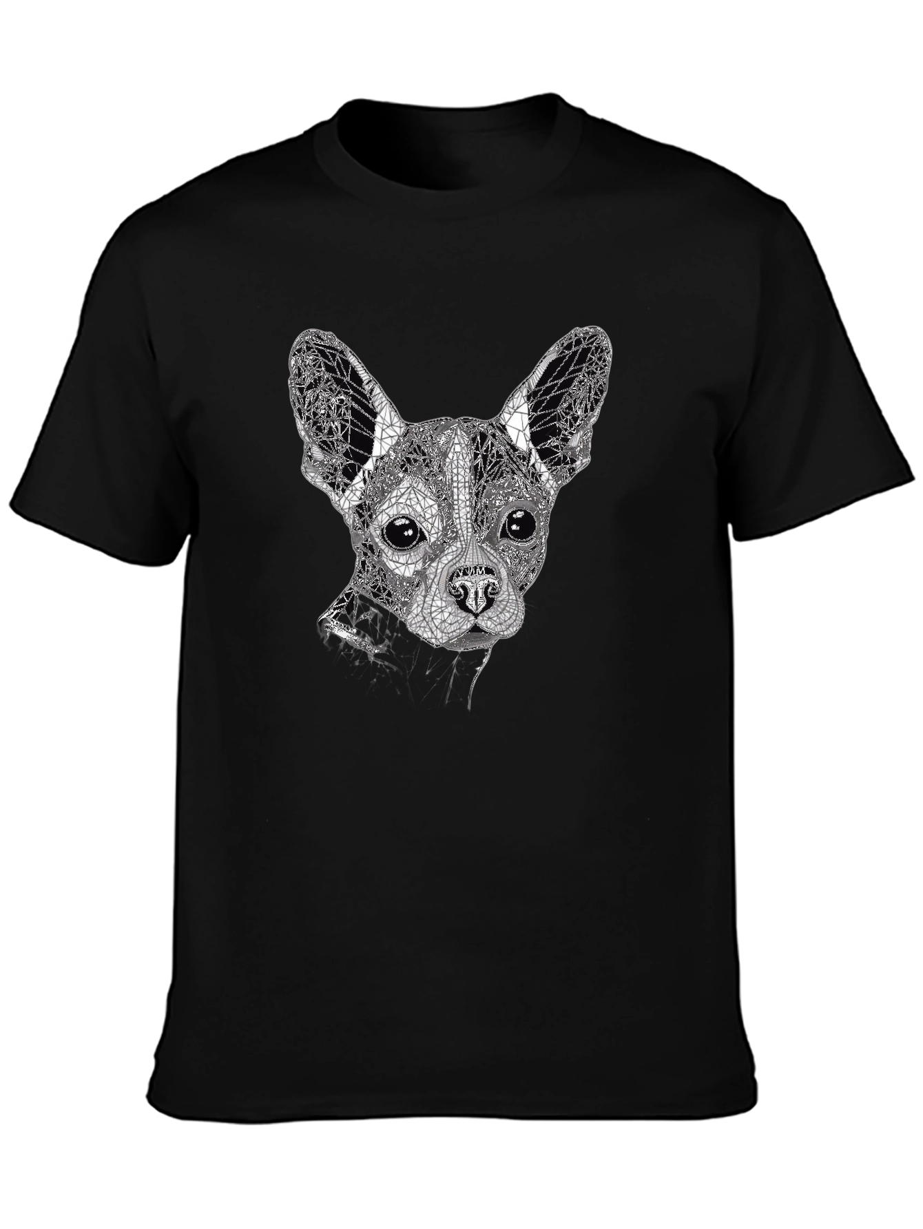 Geometric Dog Graphic Tee