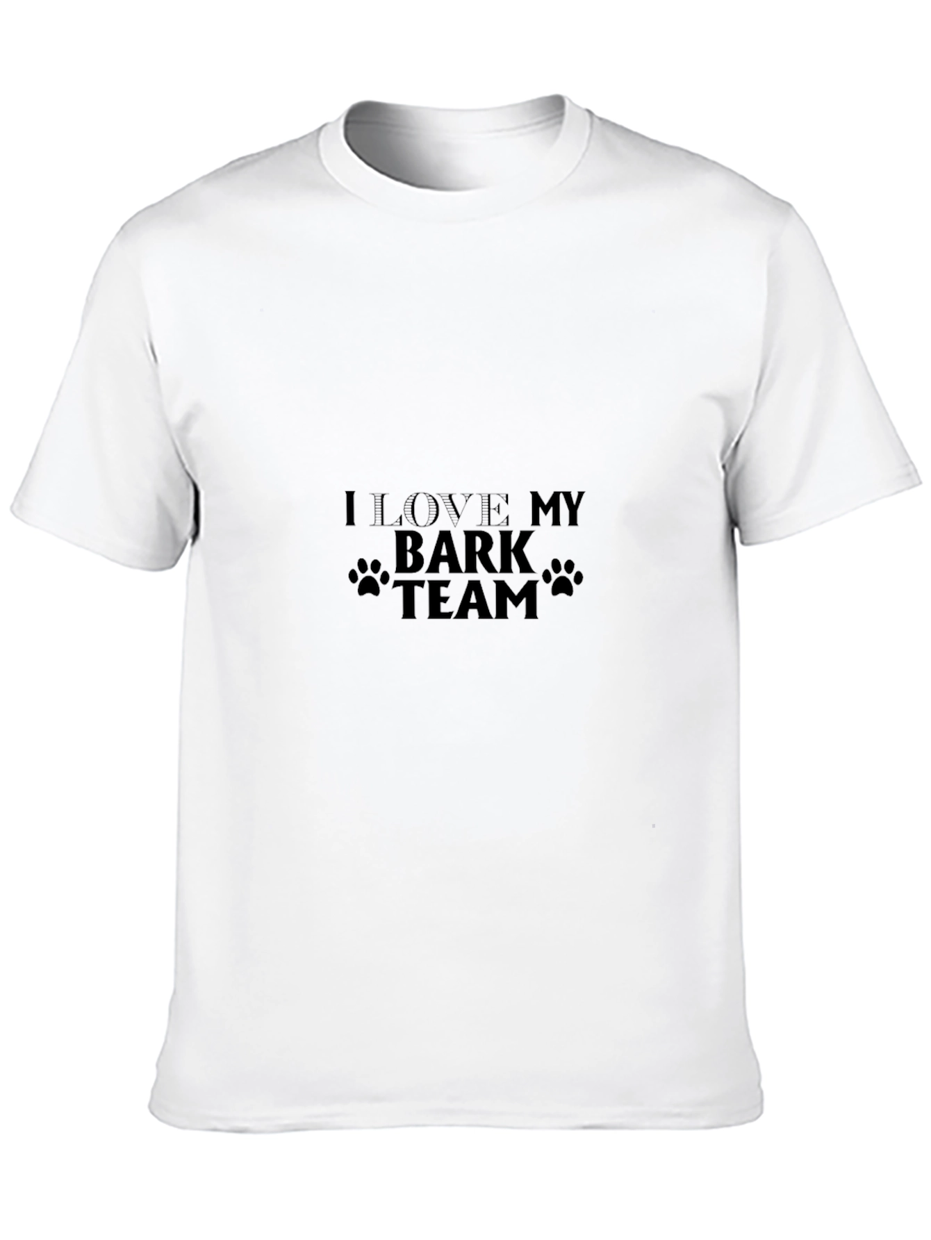 I Love My Bark Team Black T-Shirt