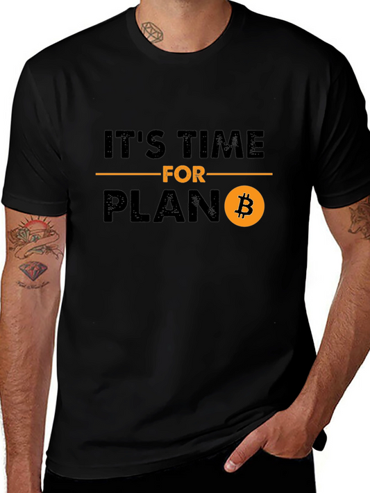 Bitcoin Plan B T-Shirt Crypto BTC Investor Tee