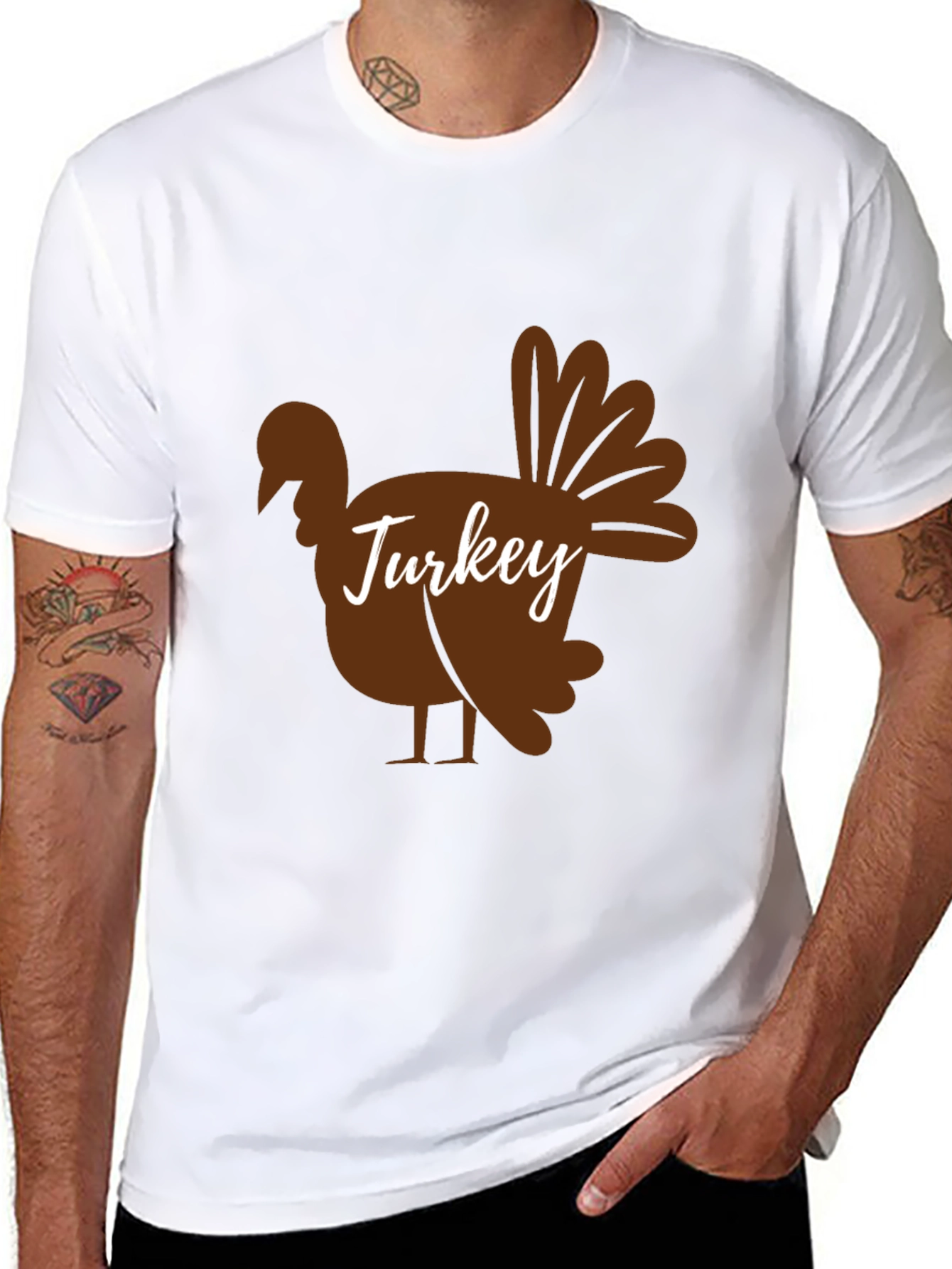 Thanksgiving Turkey Graphic T-Shirt