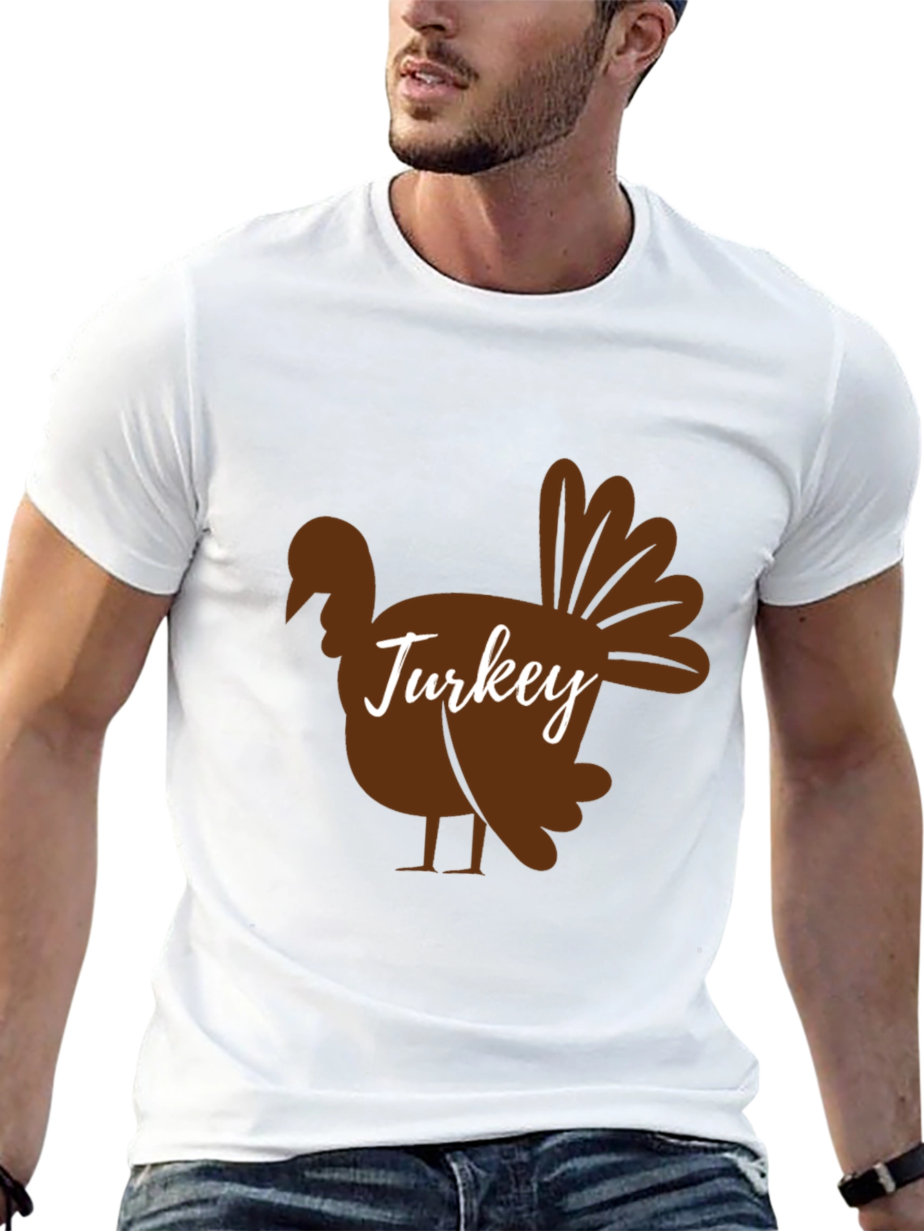 Thanksgiving Turkey Graphic T-Shirt