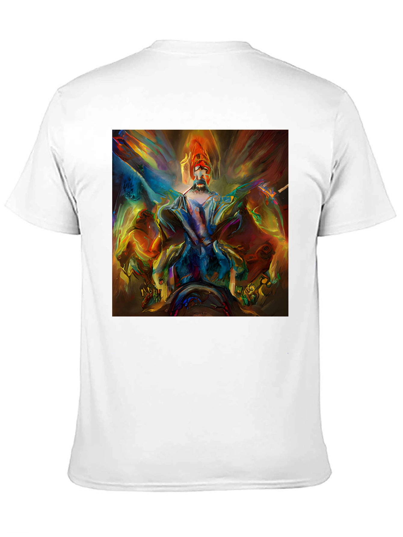 Abstract Art Print Black T-Shirt