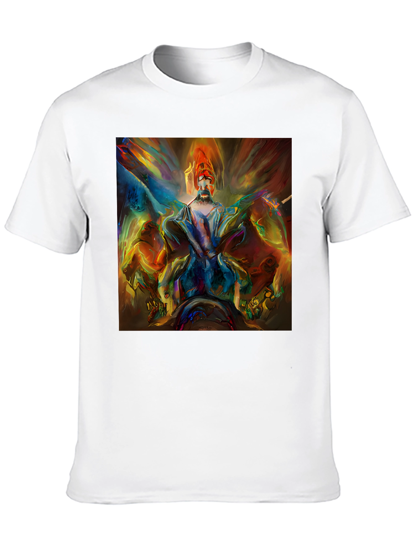 Abstract Art Print Black T-Shirt