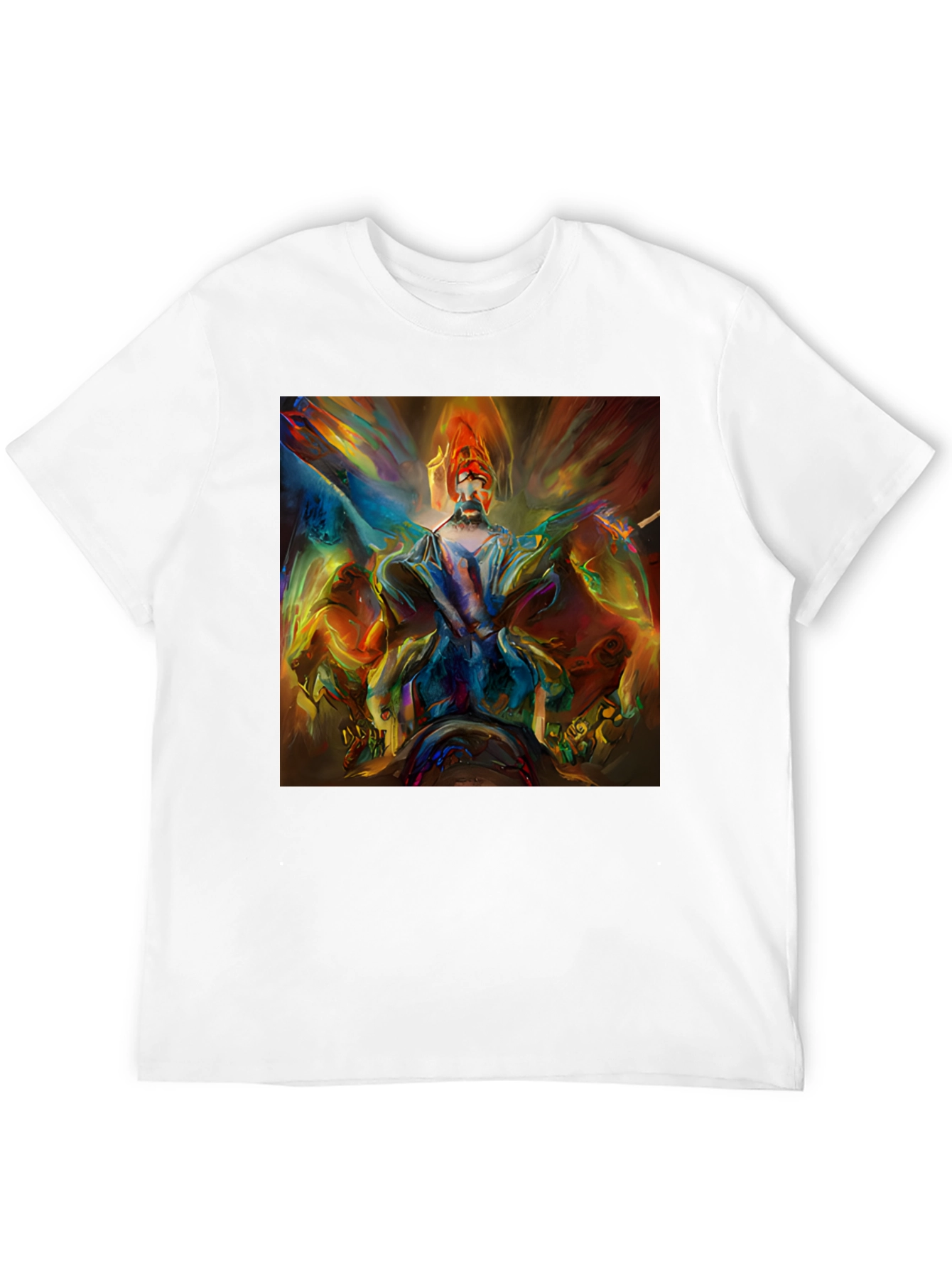 Abstract Art Print Black T-Shirt