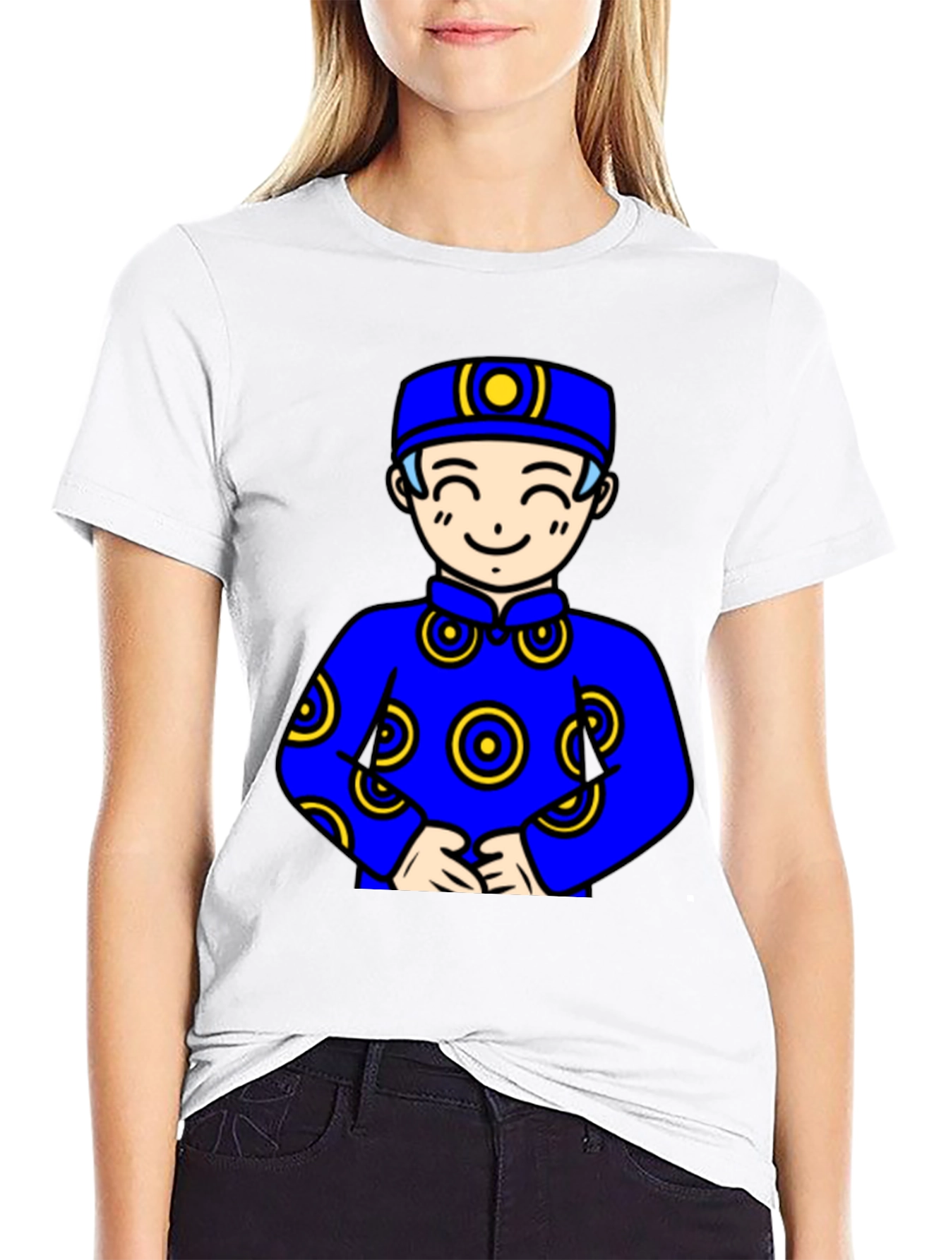 Cartoon Character Black T-Shirt
