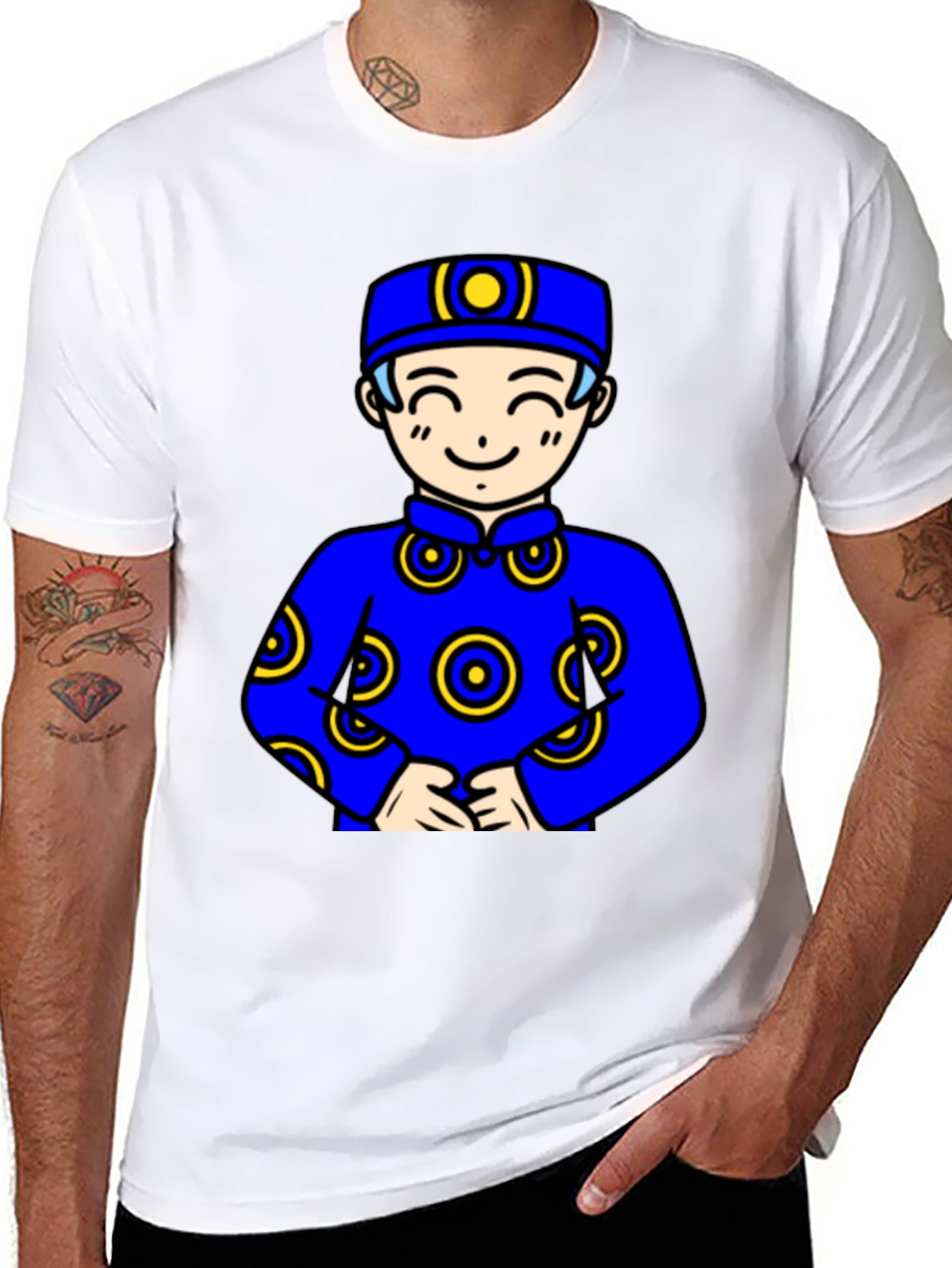 Cartoon Character Black T-Shirt
