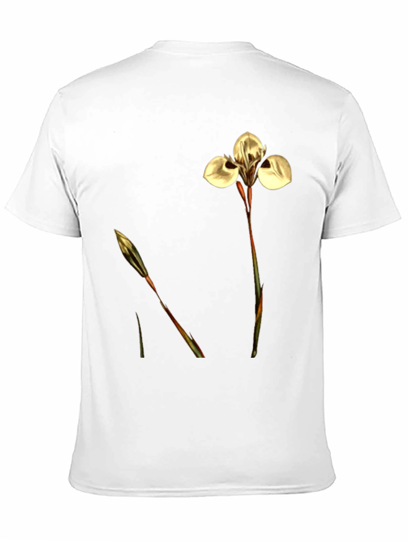 Floral Black T-Shirt - Nature Inspired Design