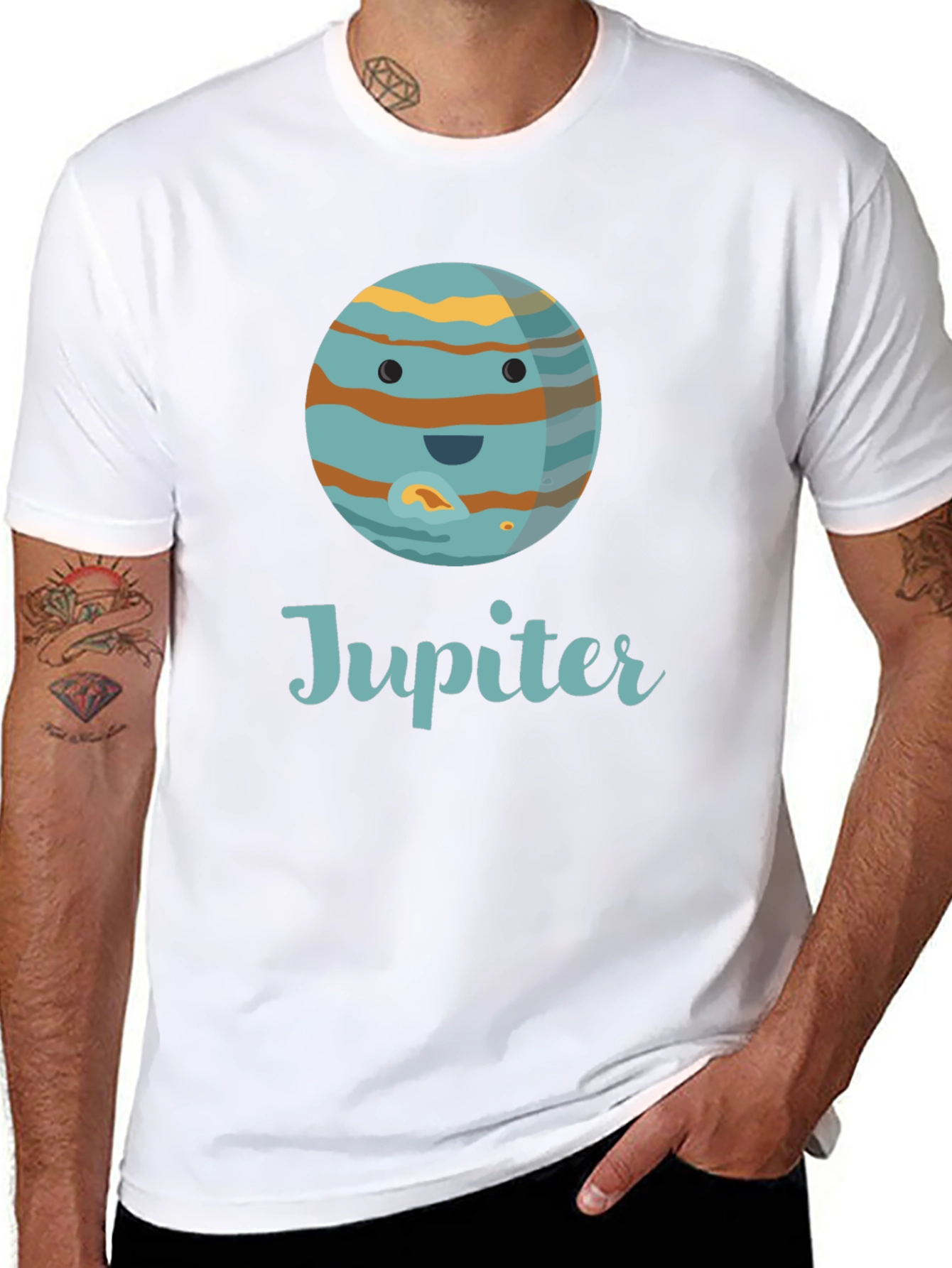 Jupiter Planet Graphic Tee - Space Lover T-Shirt