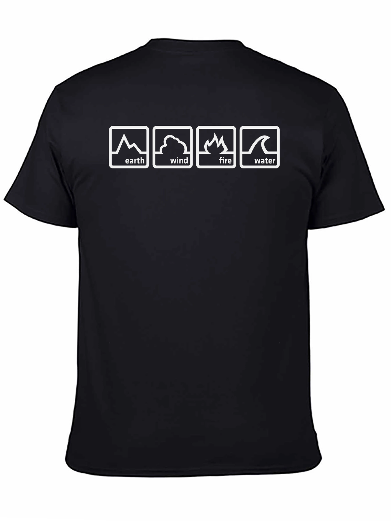 Elemental T-Shirt: Earth Wind Fire Water Design