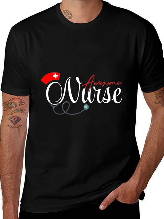 Awesome Nurse T-Shirt - Stylish Graphic Tee for Nurses