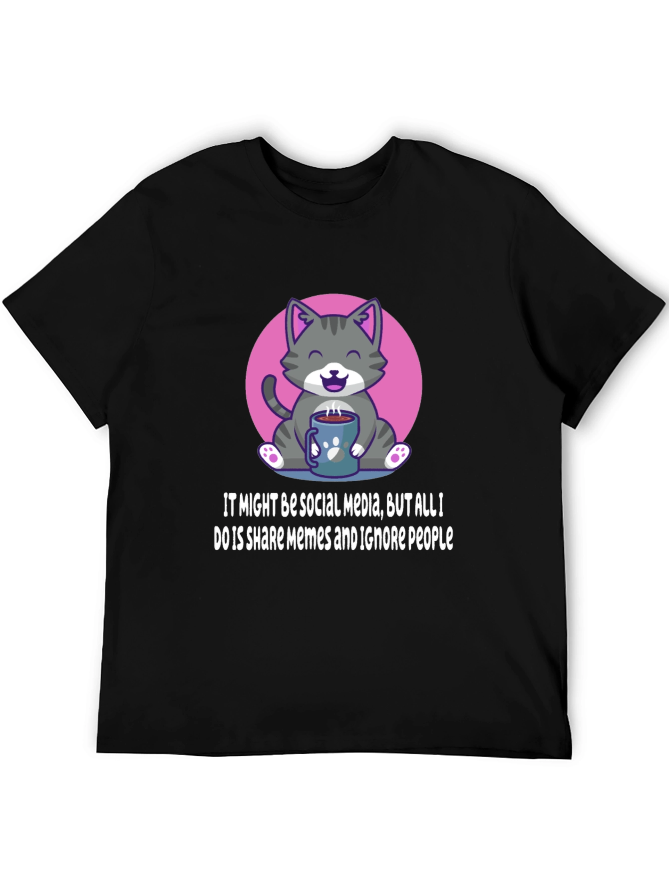 Funny Cat Meme T-Shirt - Social Media Humor