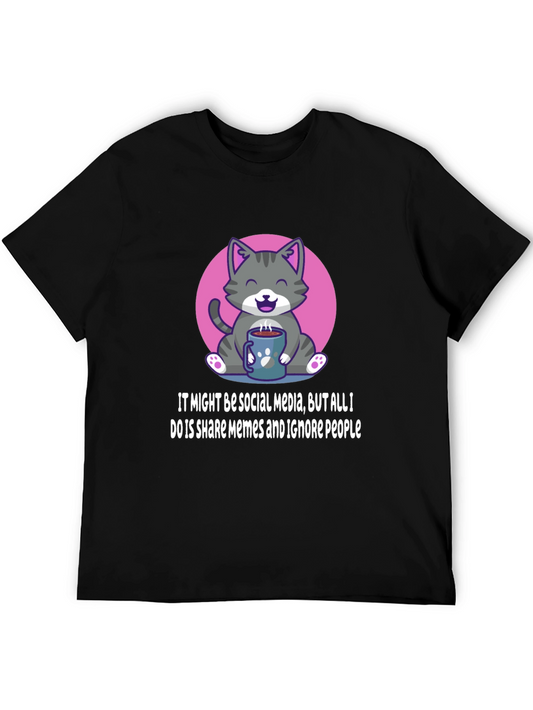 Funny Cat Meme T-Shirt - Social Media Humor