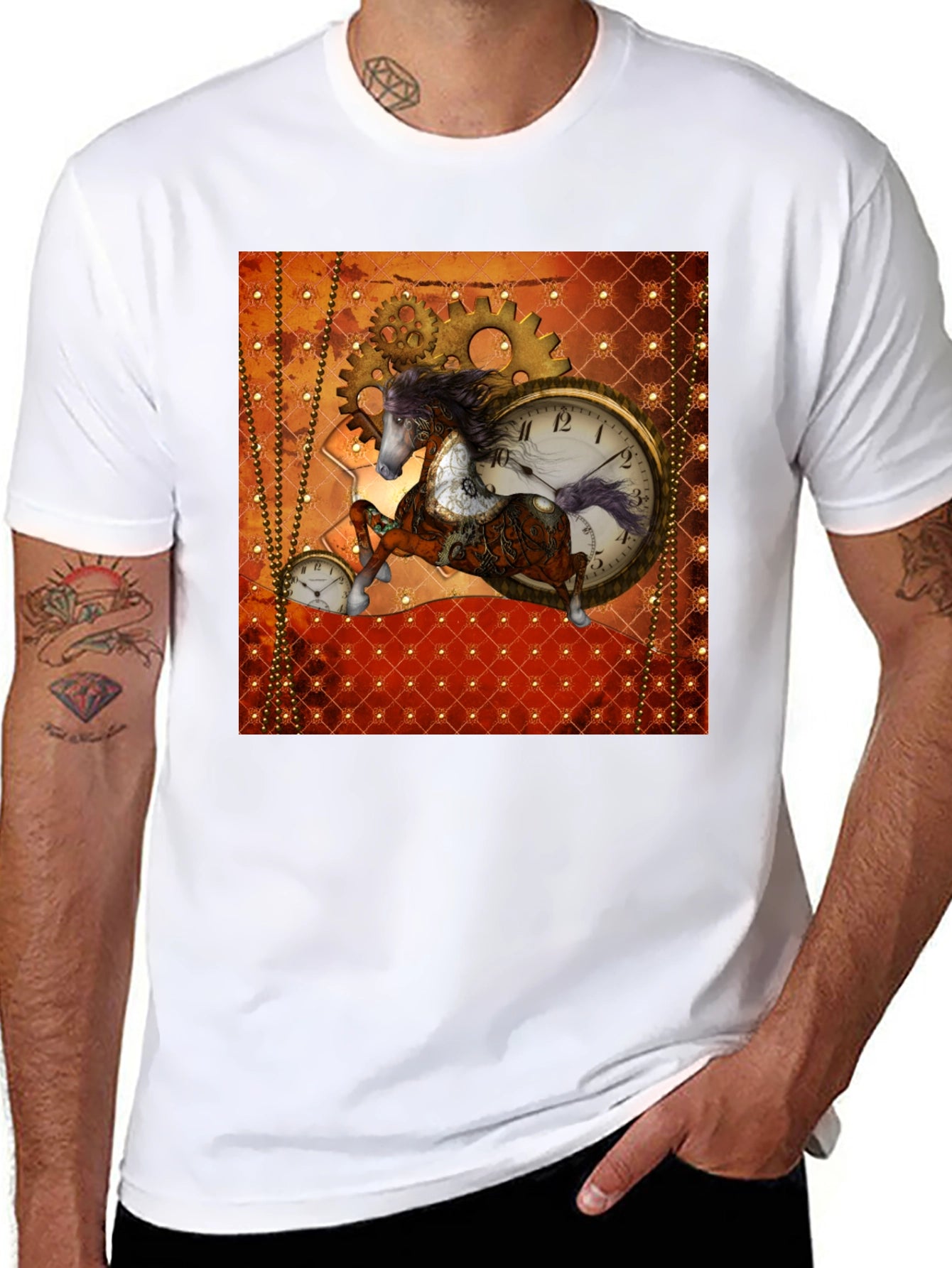 Steampunk Horse T-Shirt - Gears & Time