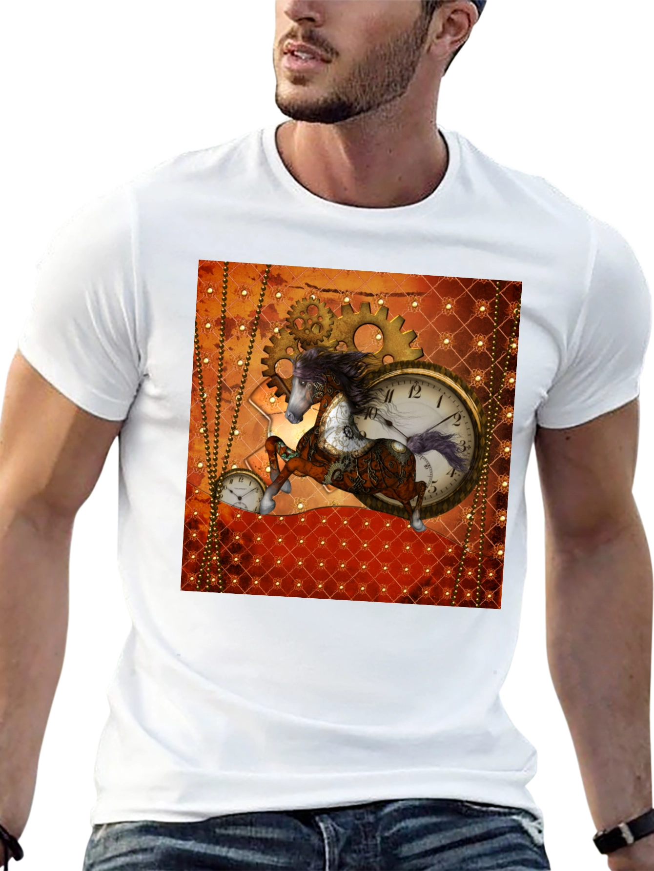 Steampunk Horse T-Shirt - Gears & Time