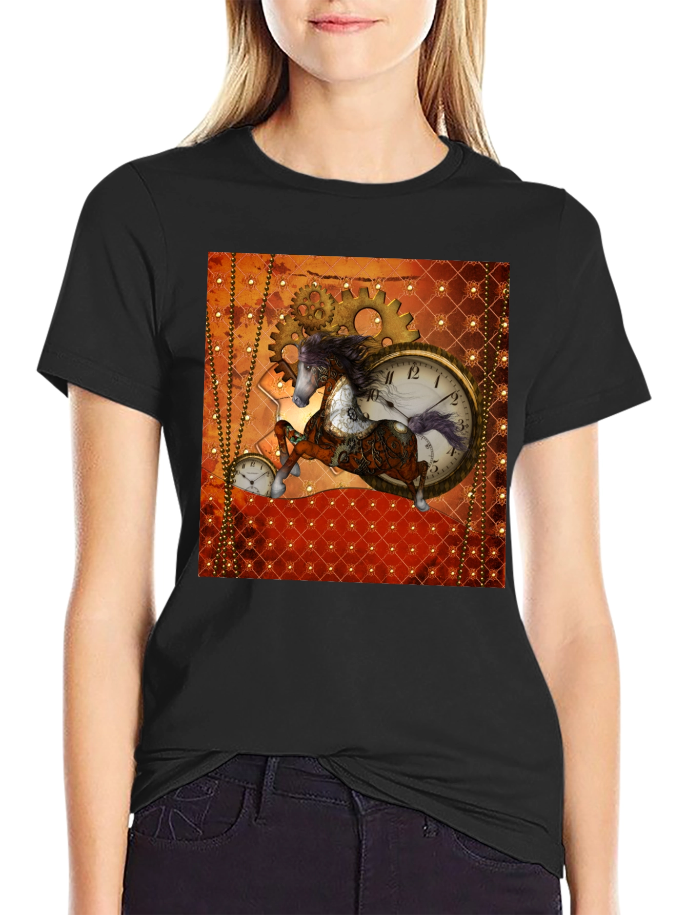 Steampunk Horse T-Shirt - Gears & Time