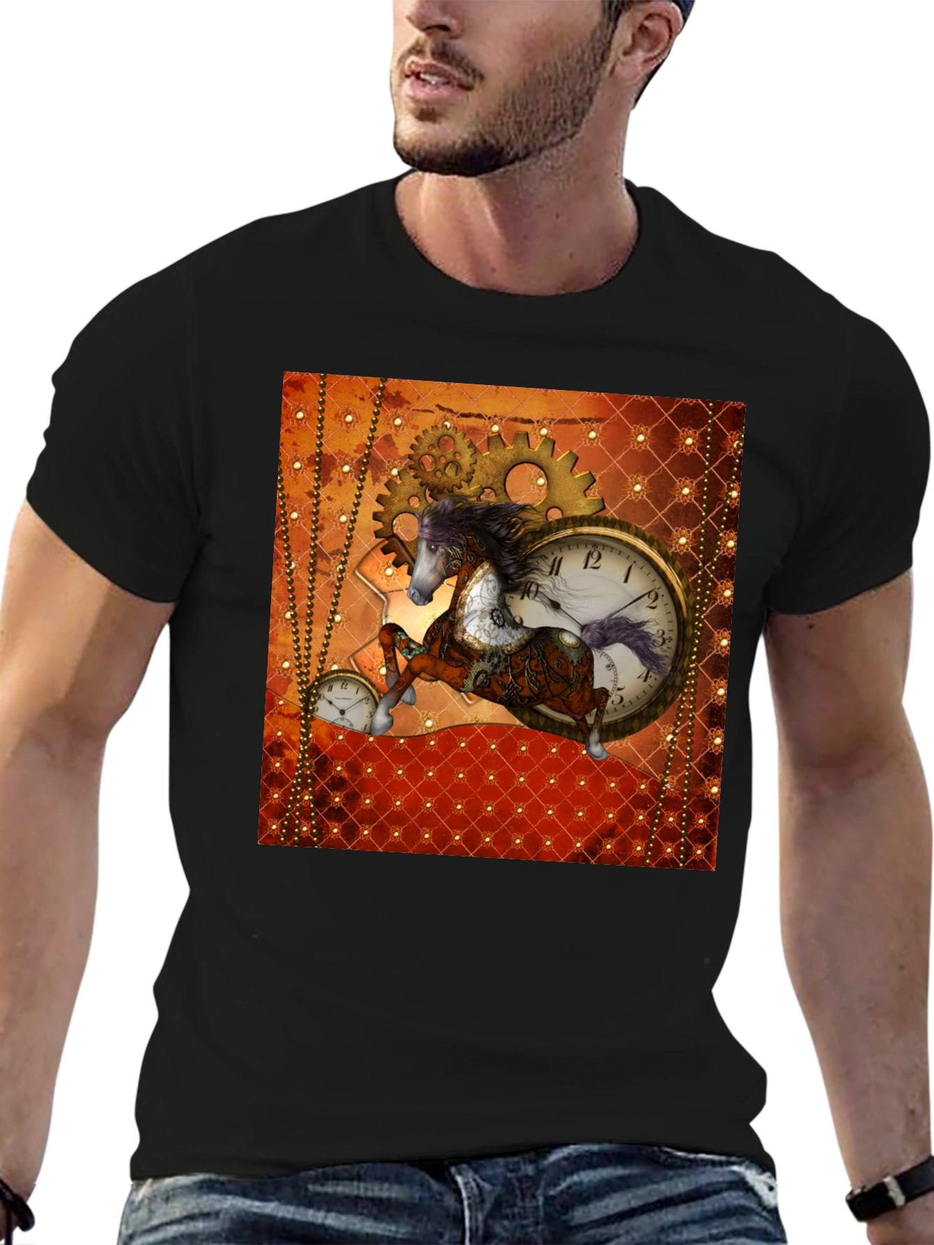 Steampunk Horse T-Shirt - Gears & Time