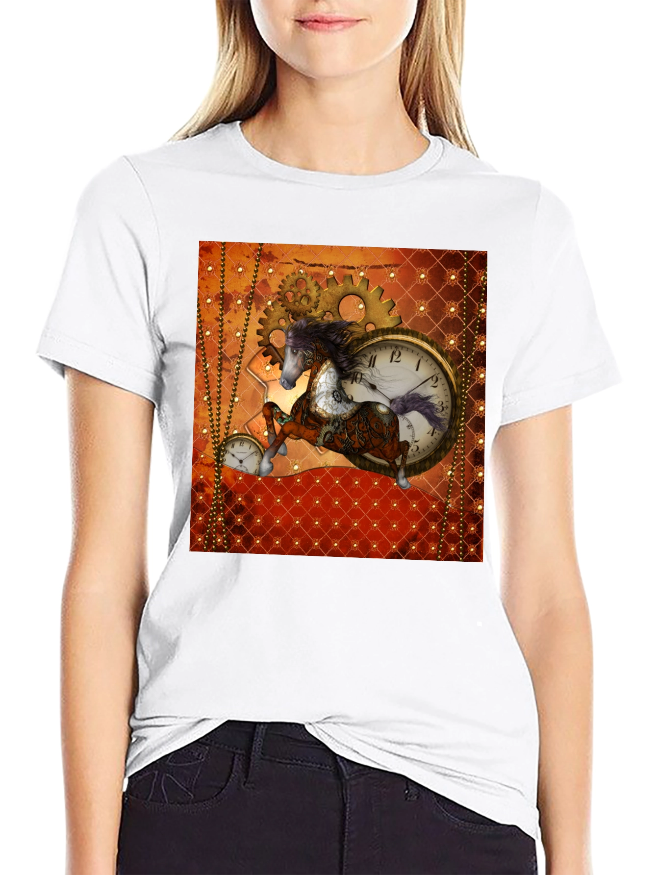 Steampunk Horse T-Shirt - Gears & Time
