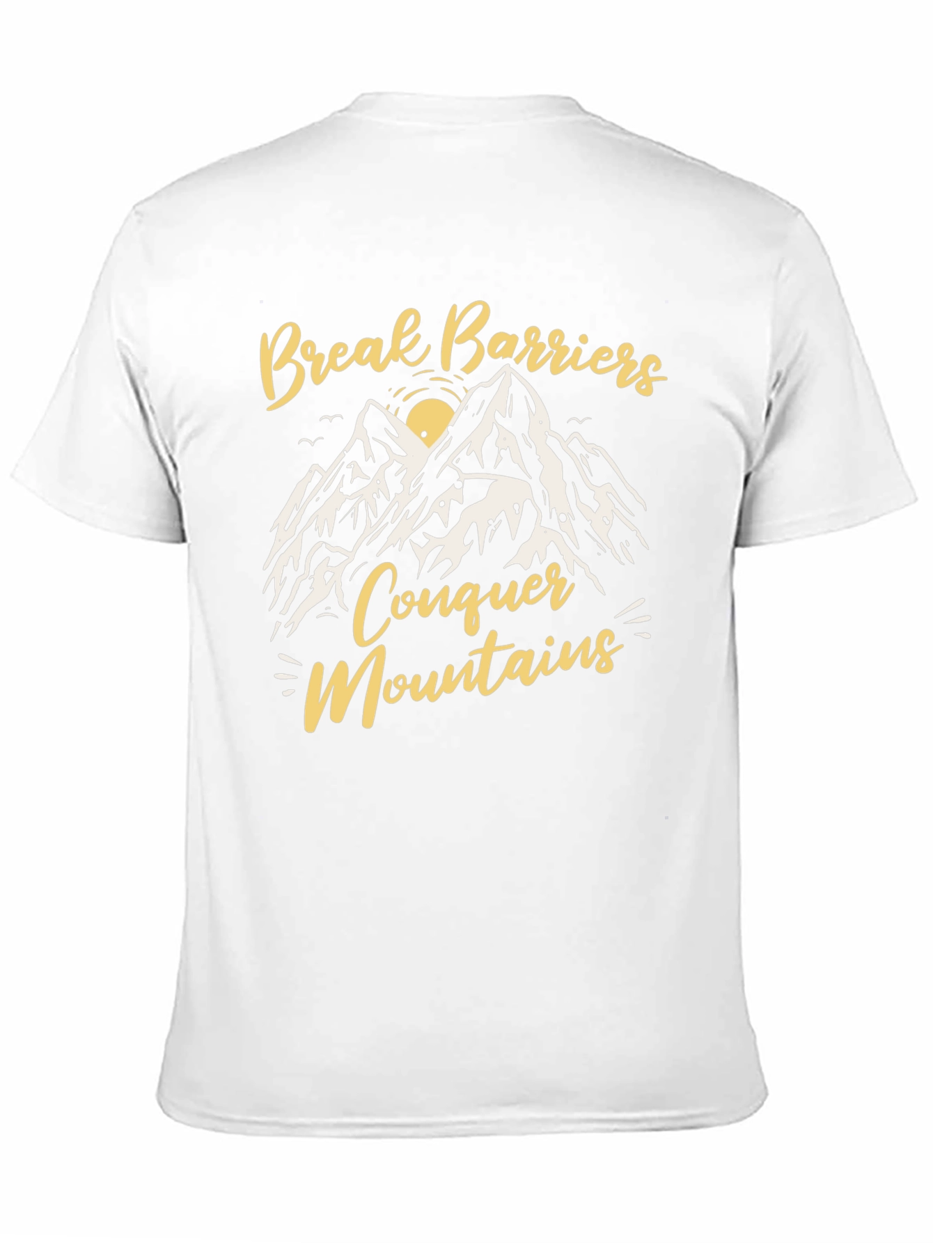 Break Barriers Conquer Mountains Graphic Tee