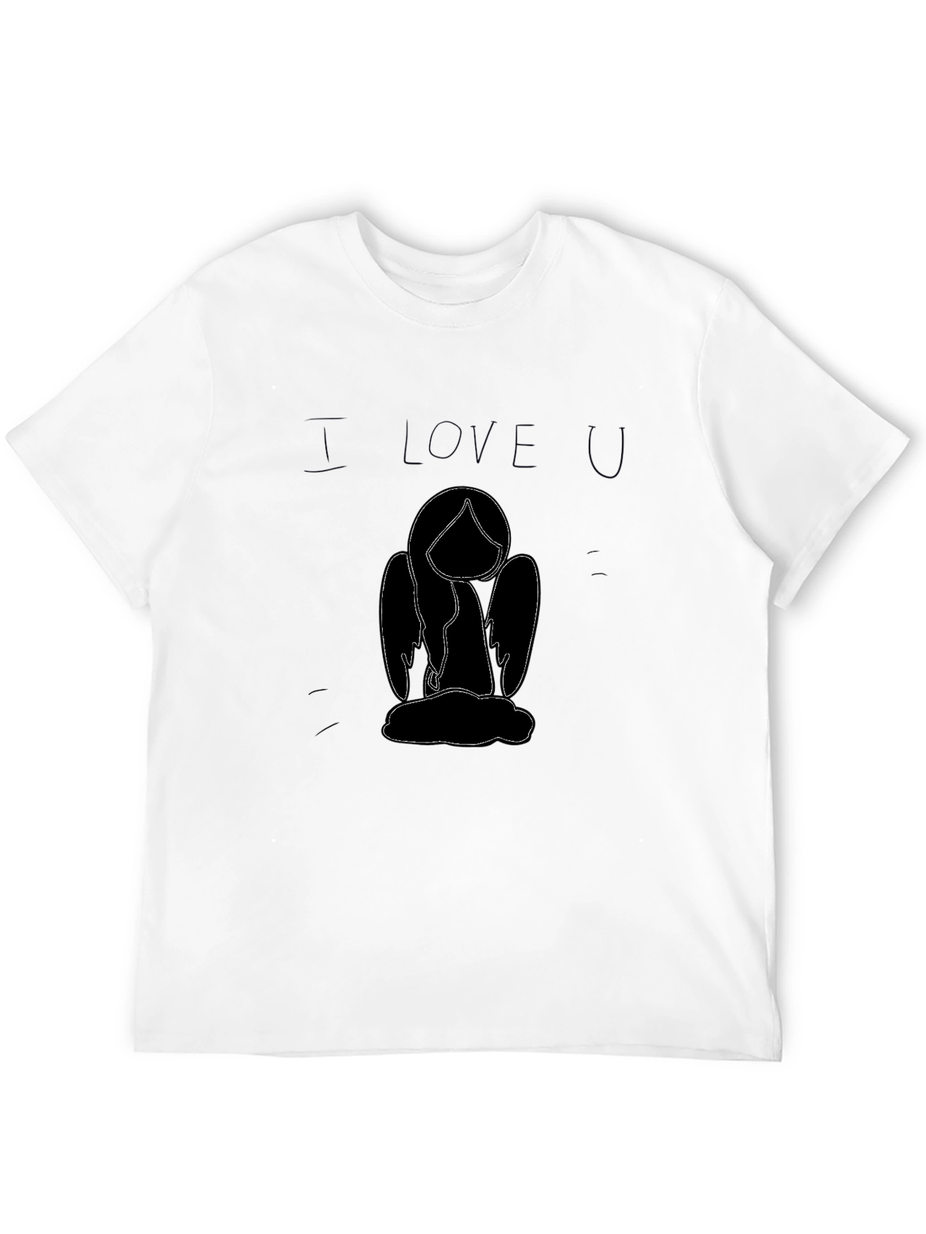 I Love You Angel T-Shirt - Black